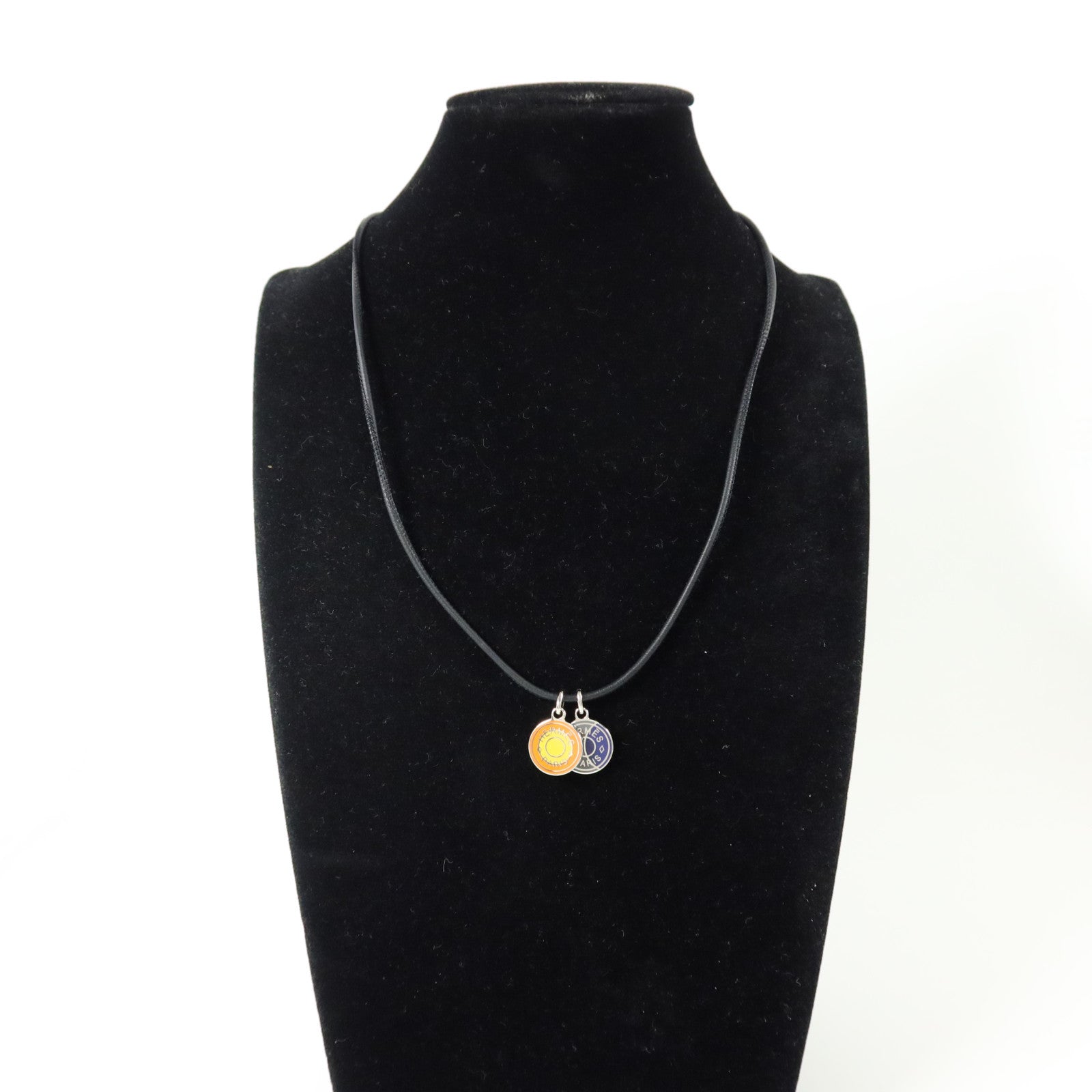 HERMES Swift皮革/金屬Eclipse Necklace項鏈