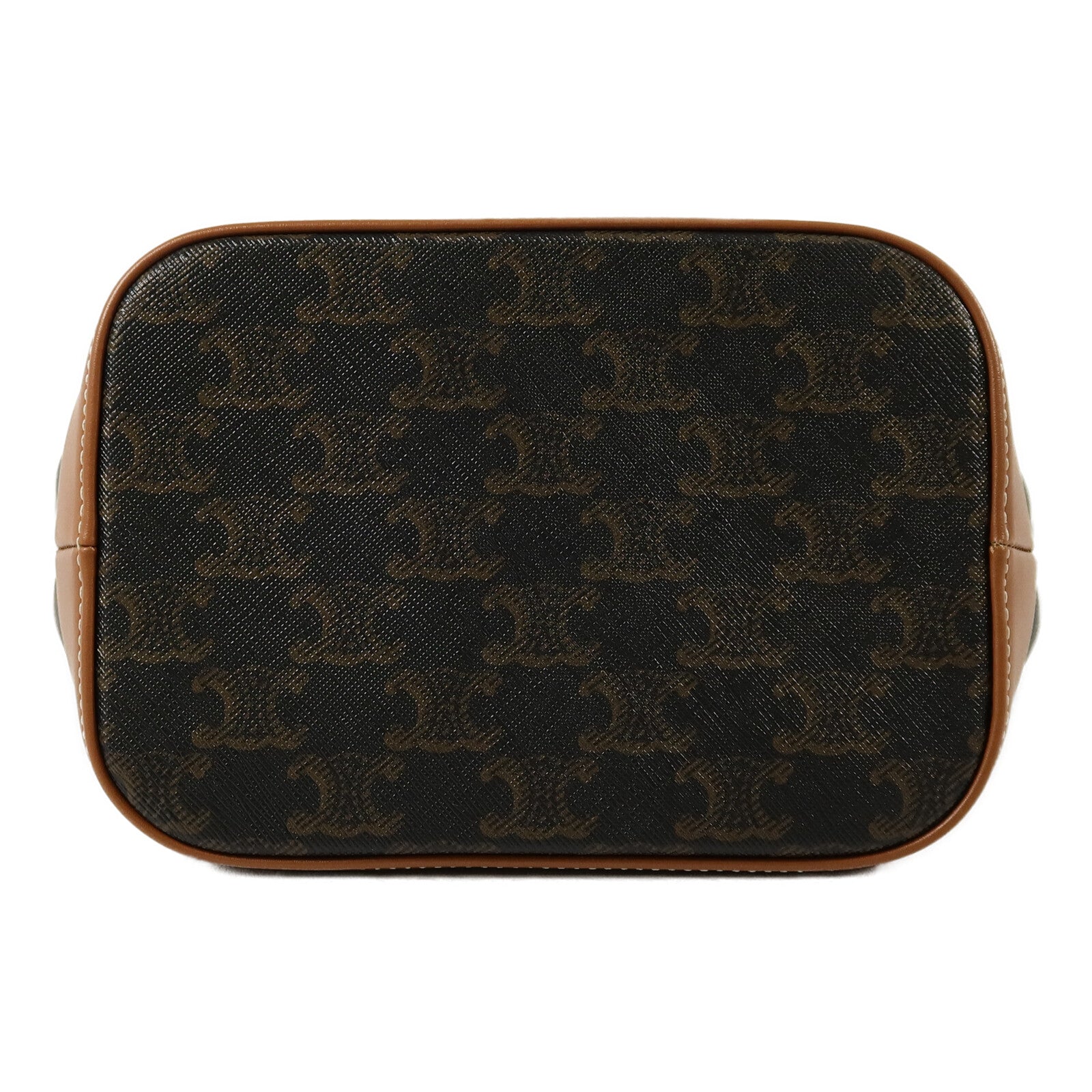 CELINE 塗層帆布Triomphe Small Bucket肩背袋
