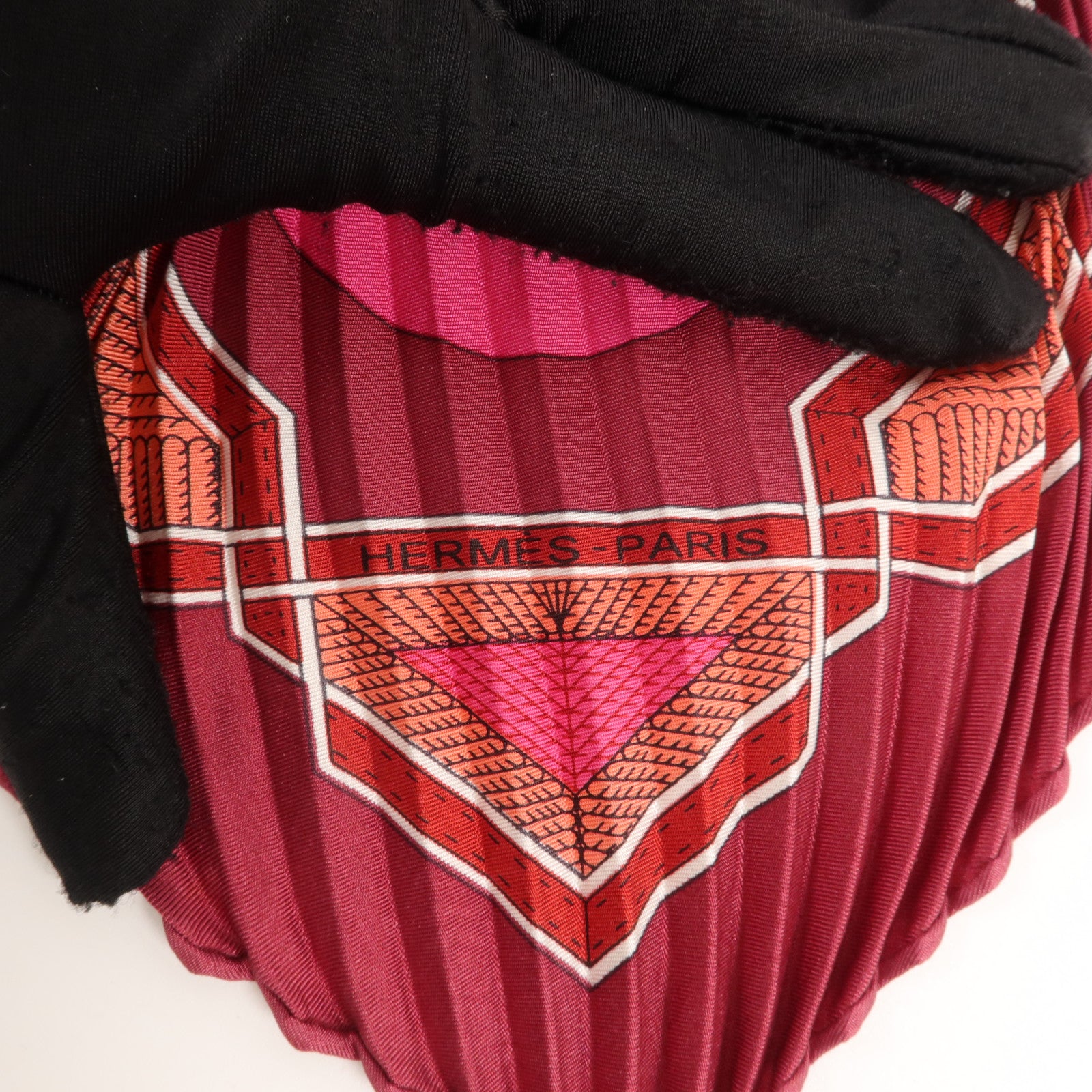 HERMES 絲質Pleated Scarf 130x45cm絲巾