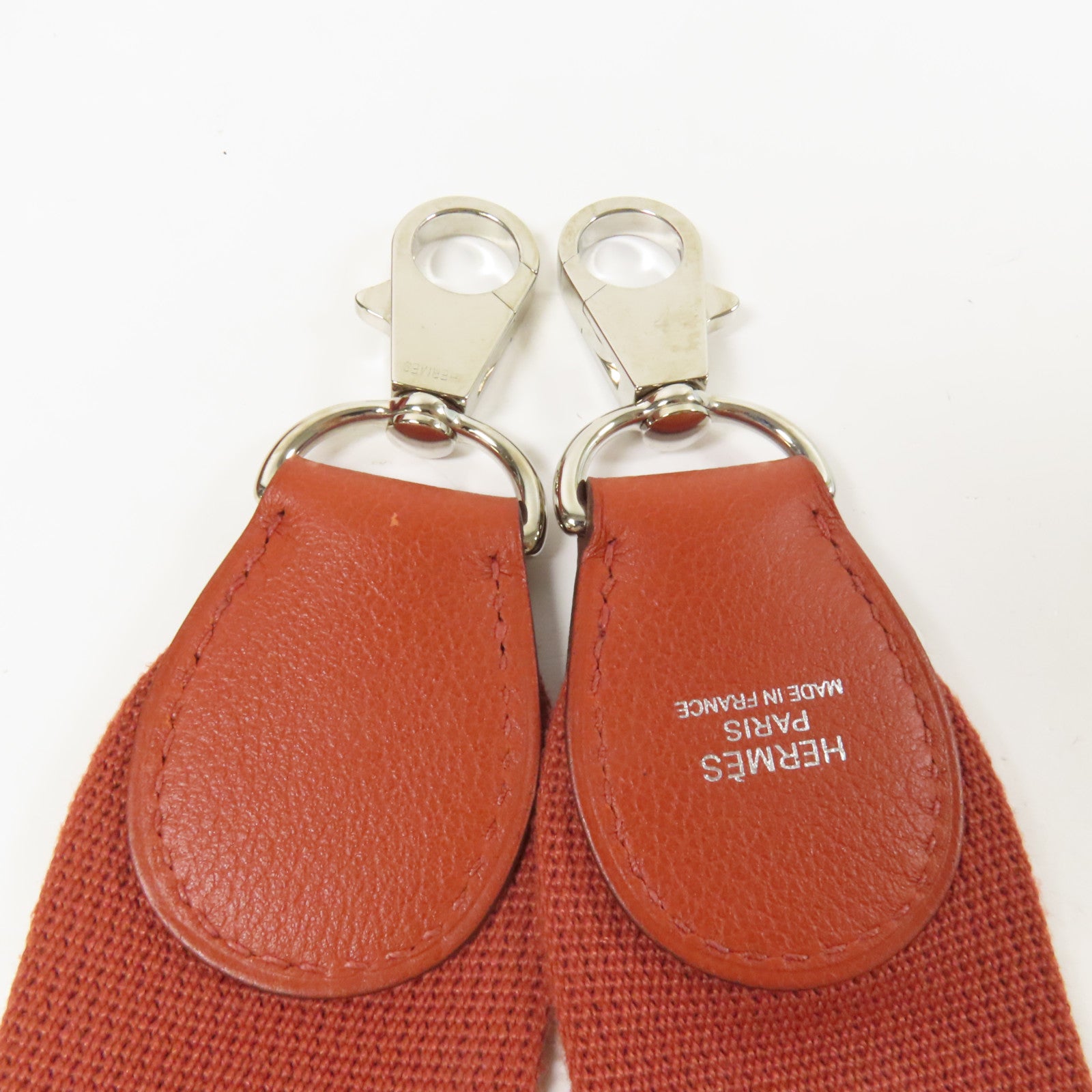 HERMES Evercolor皮革Tool Box 20銀扣手挽肩背兩用袋Brique