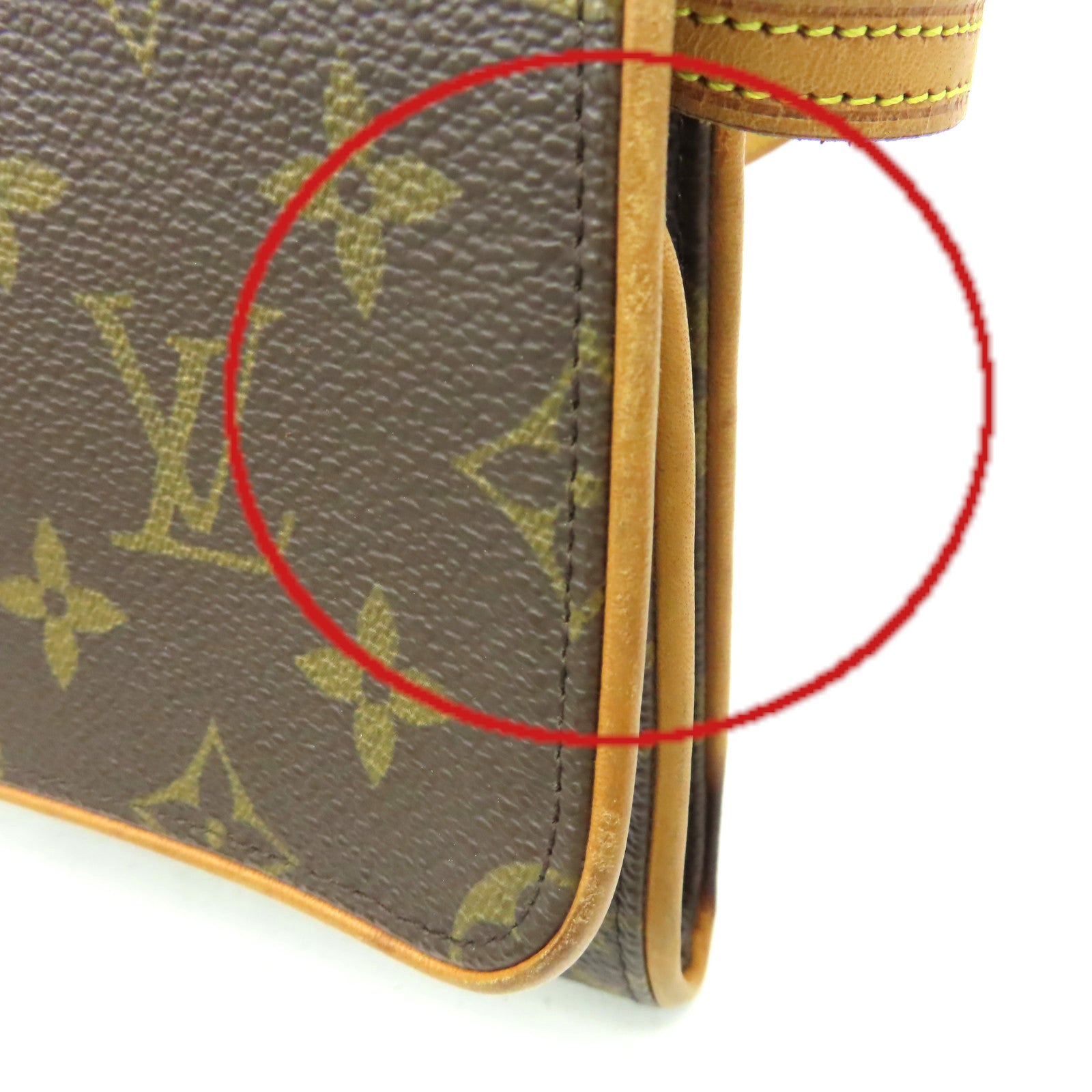LOUIS VUITTON 【清倉大減價】Monogram Pochette Twin GM Shoulder Bag金扣肩背袋啡色
