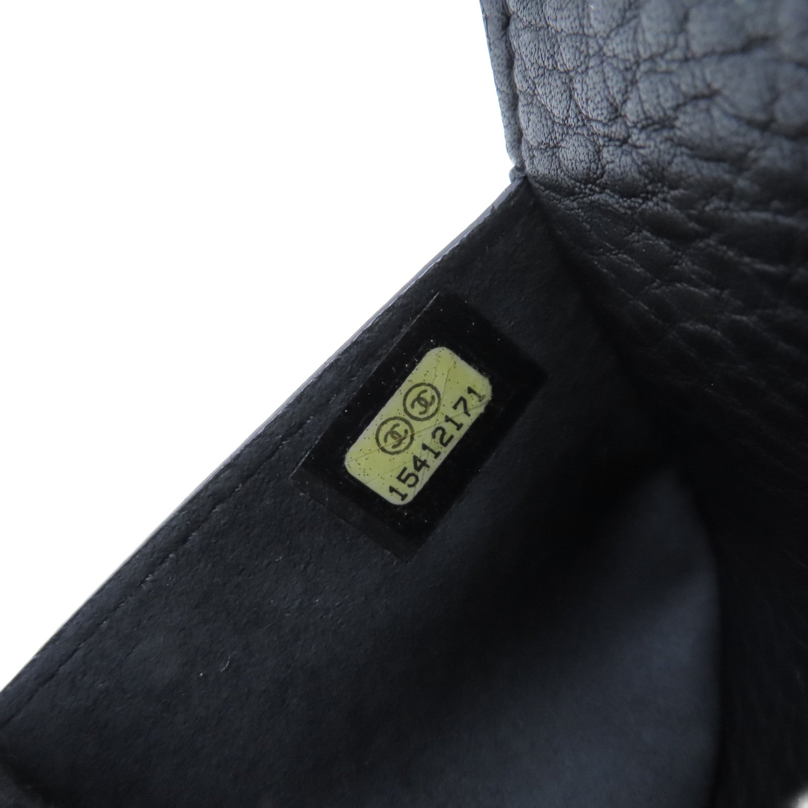 CHANEL Caviar皮革Long Wallet銀扣長錢包黑色