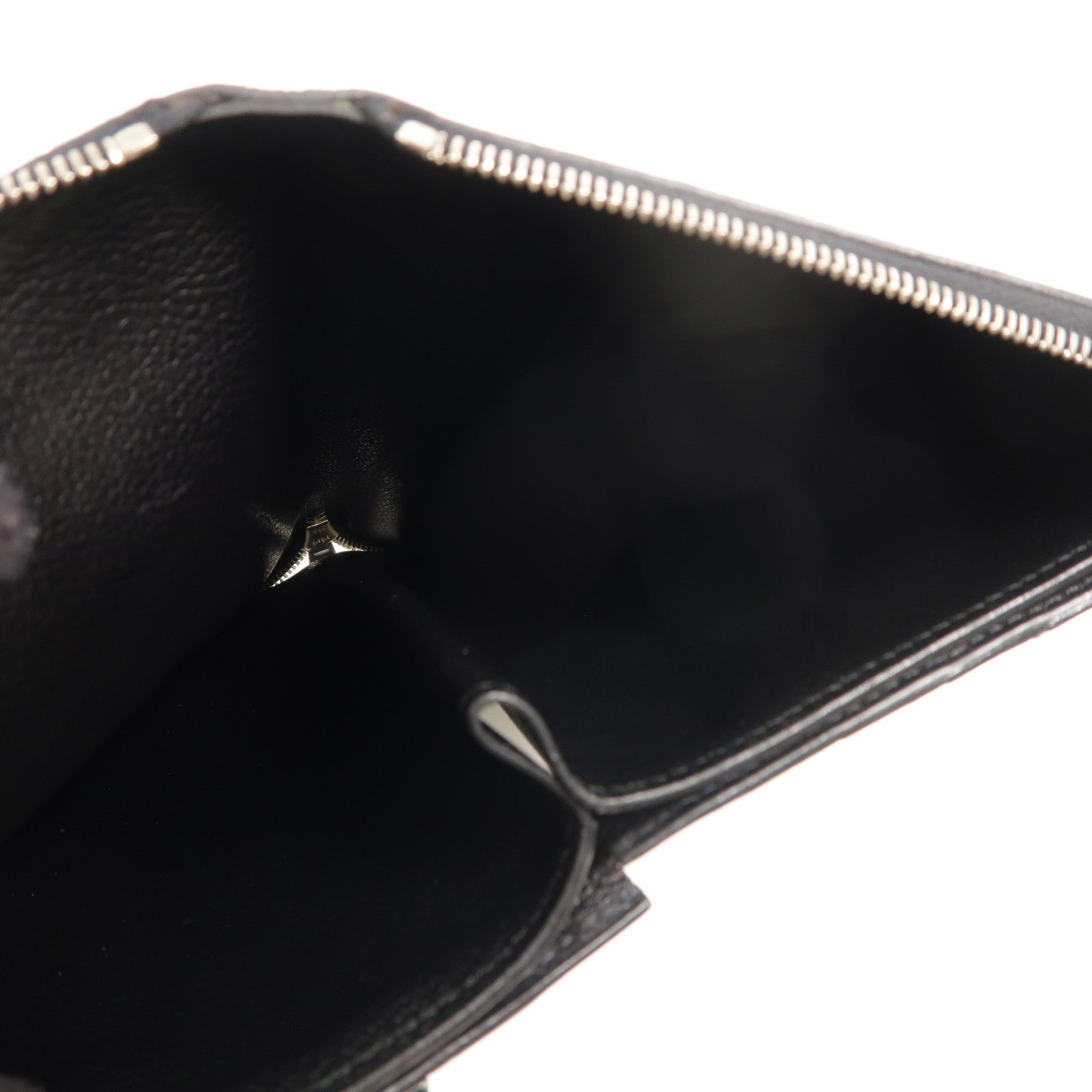 HERMES Evercolor皮革Azap Combined Long Wallet長錢包Noir