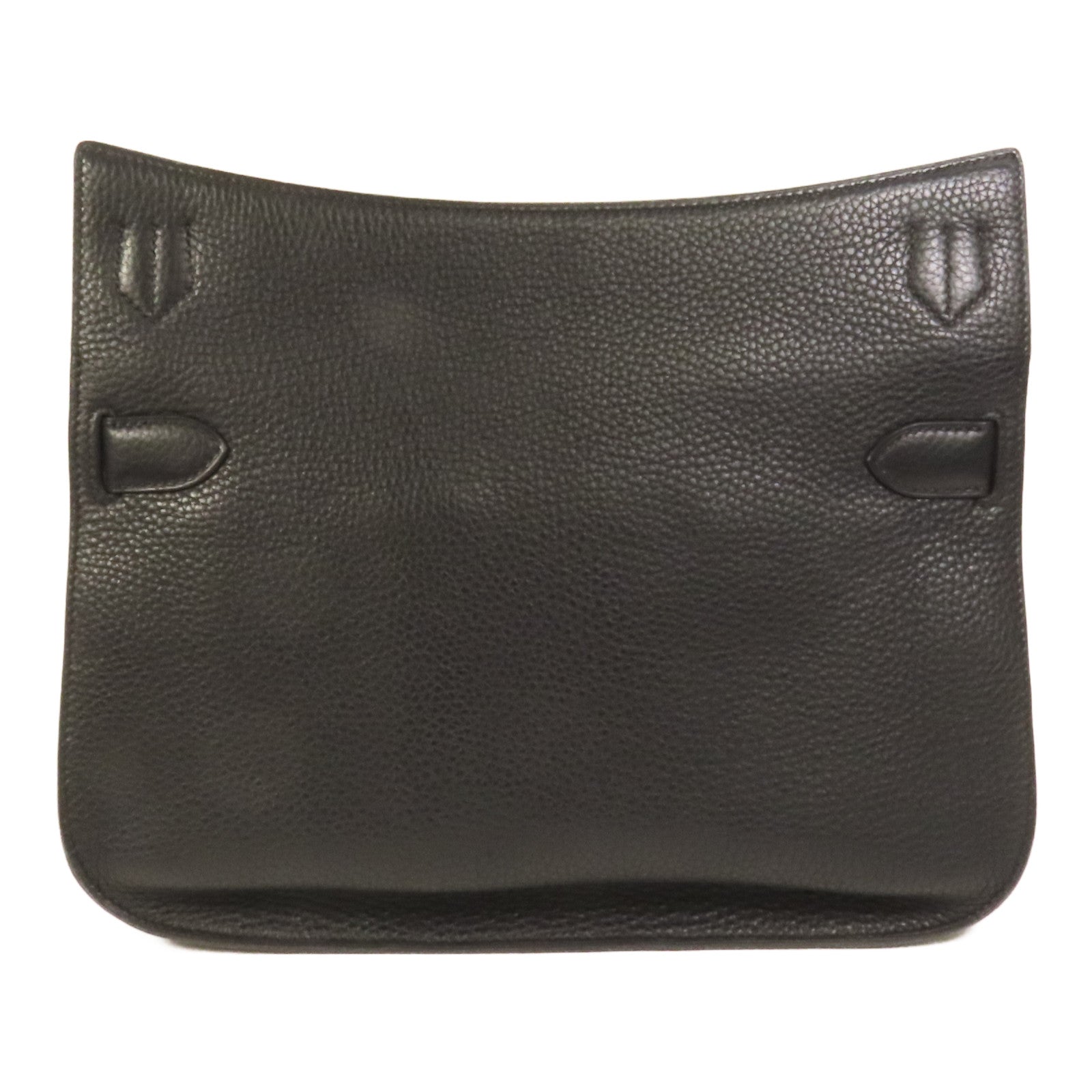 HERMES Clemence皮革Jypsiere 31銀扣肩背袋Noir