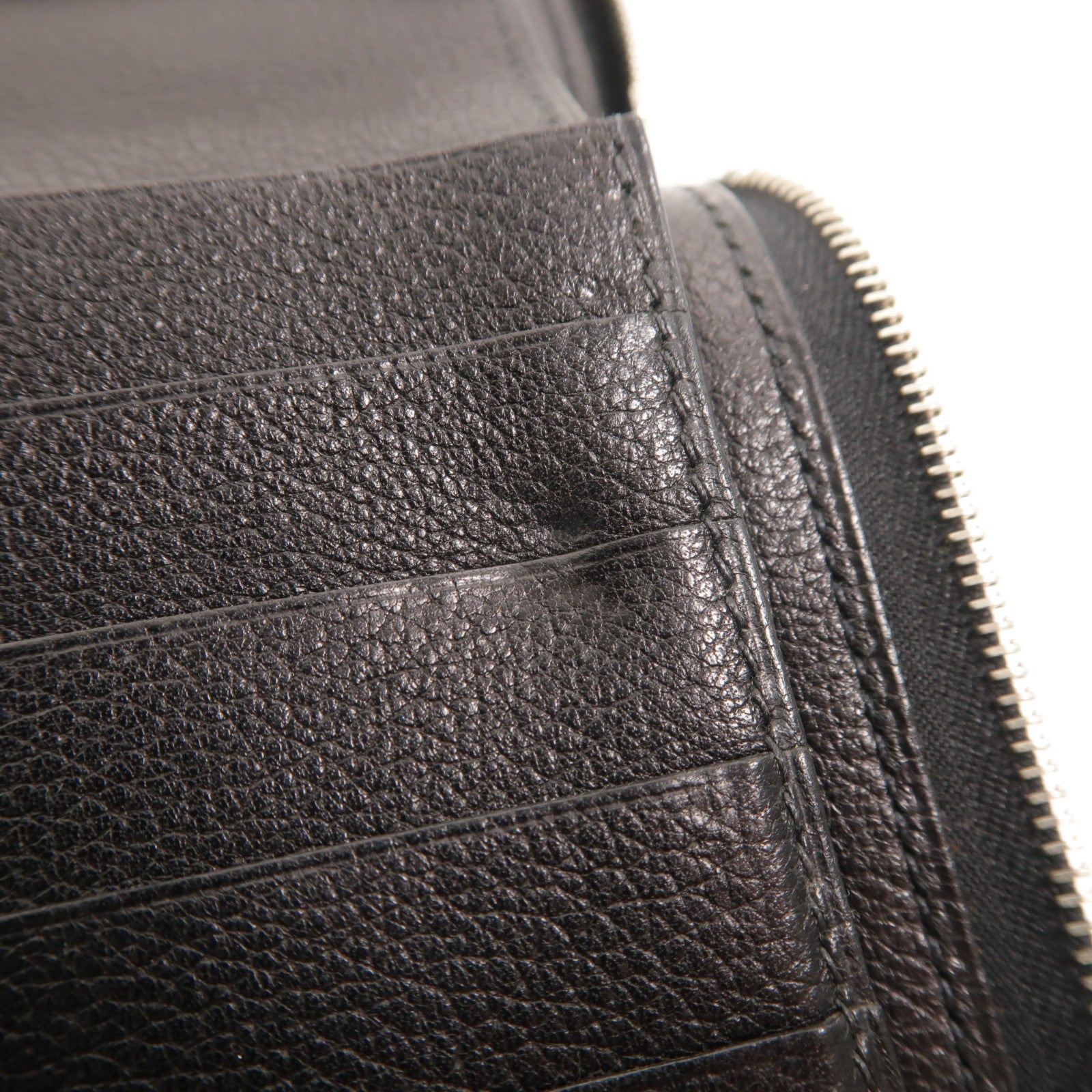 HERMES Evercolor皮革Azap Combined Long Wallet長錢包Noir