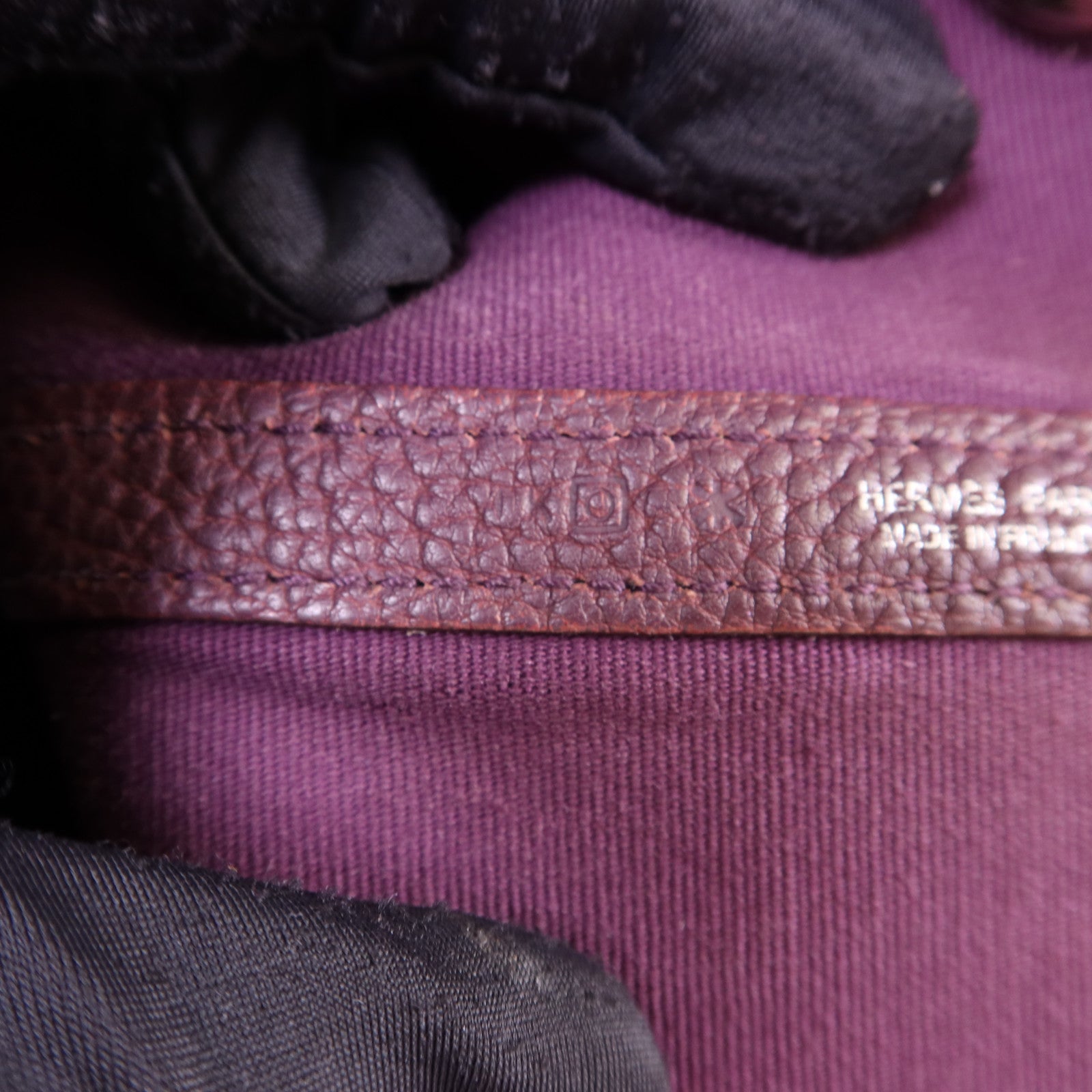 HERMES 帆布Garden Party PM銀扣手挽袋