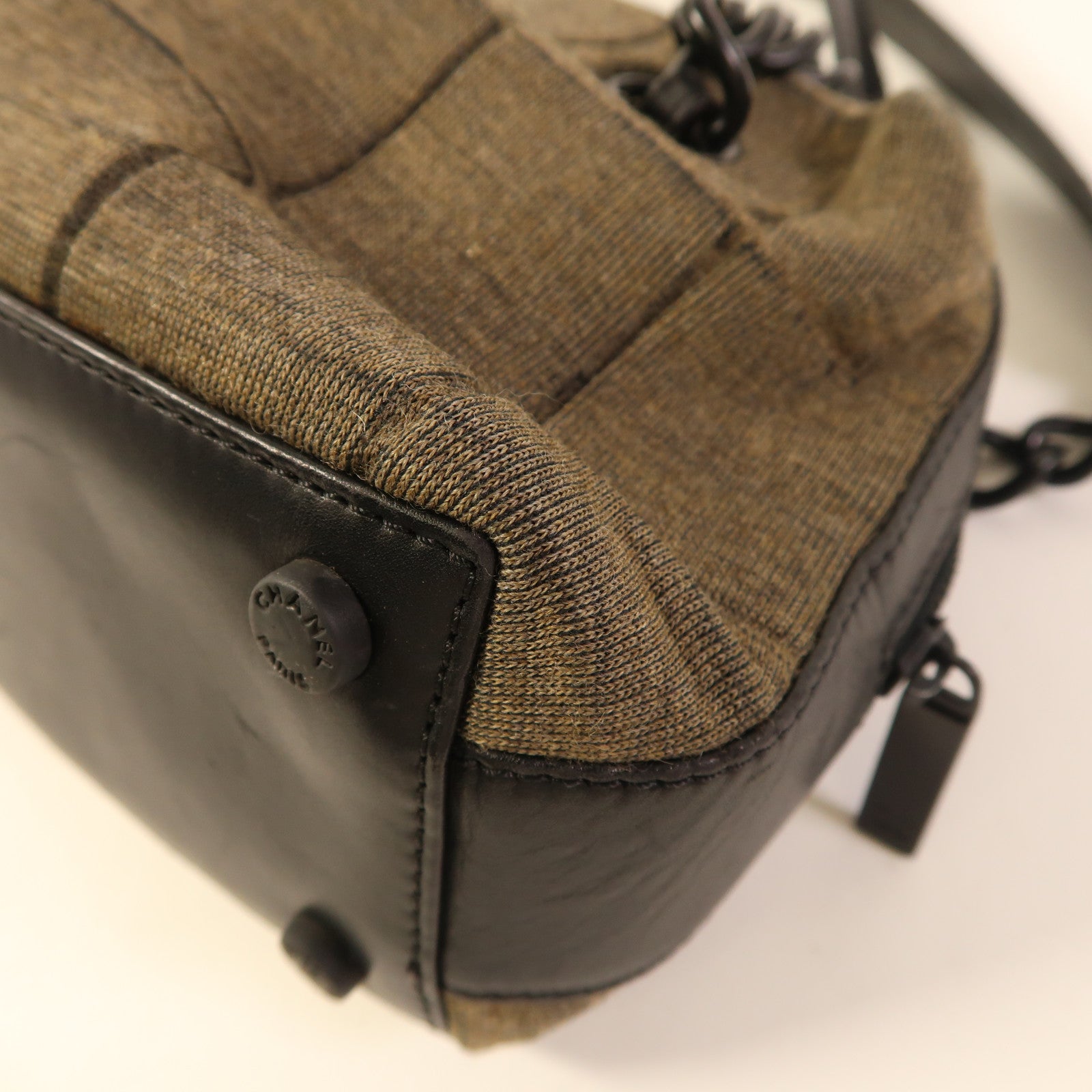 CHANEL 布料Vintage Shoulder Bag鏈帶肩背袋