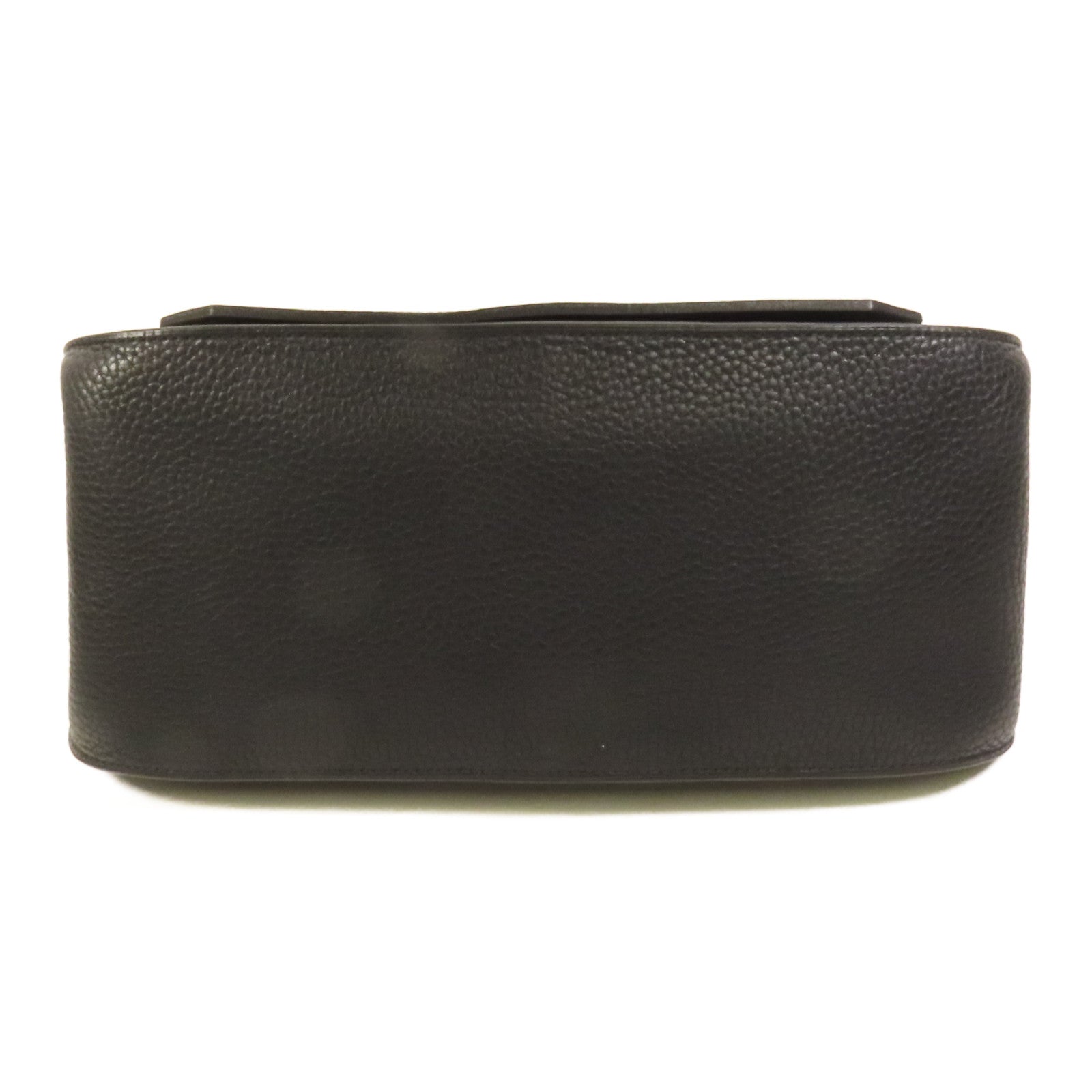 HERMES Clemence皮革Jypsiere 31銀扣肩背袋Noir