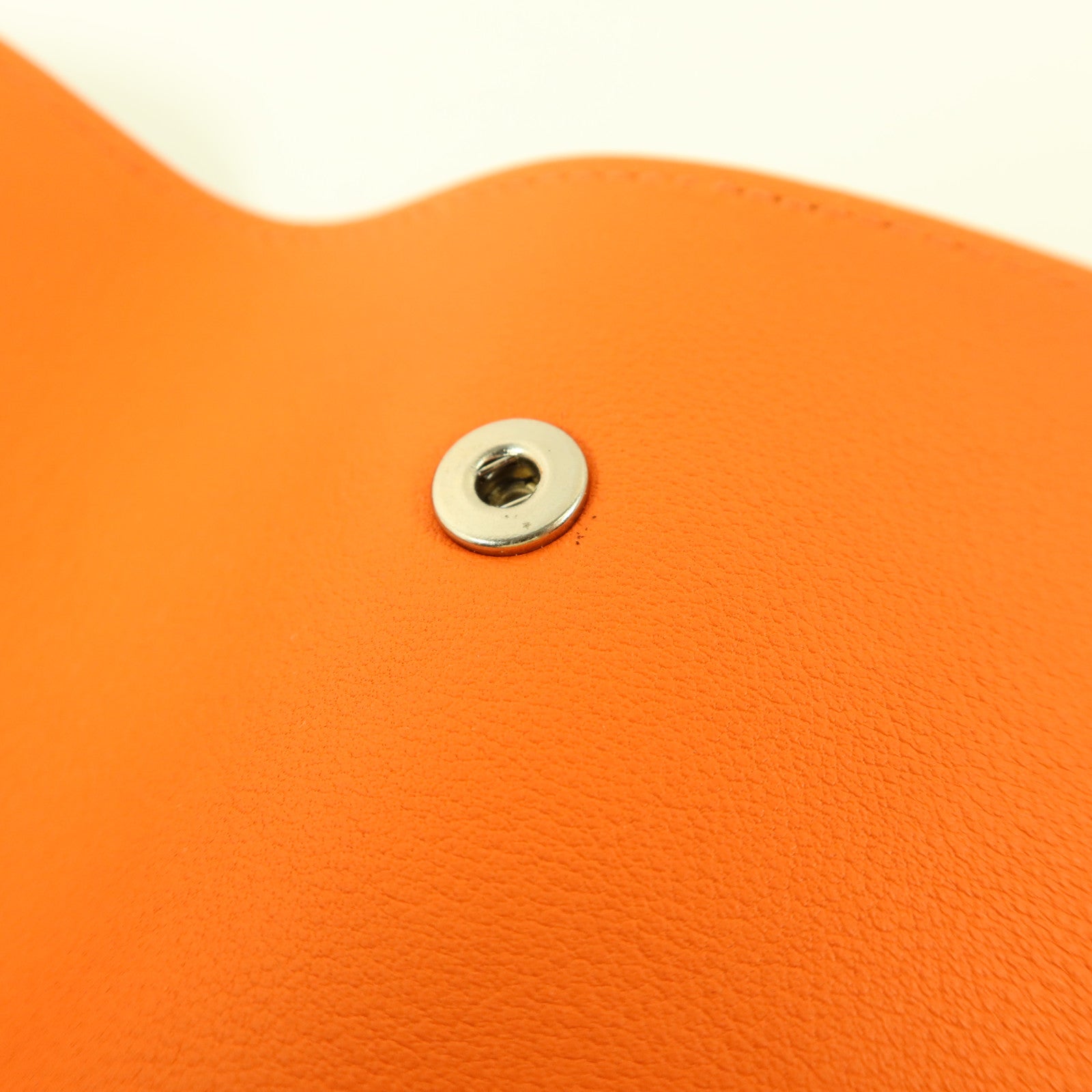 HERMES Swift皮革Notebook Cover銀扣筆記本套Bleu Atoll