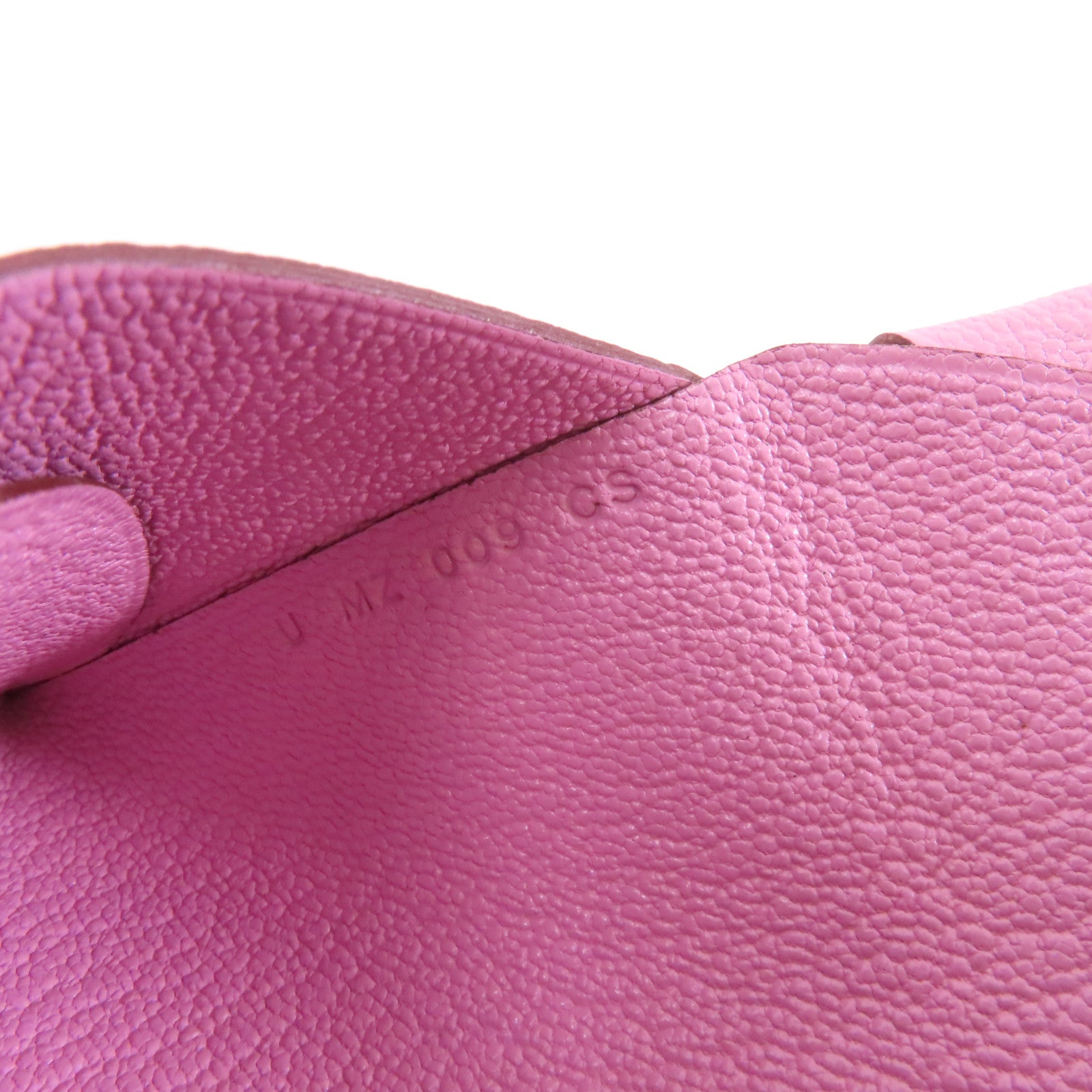 HERMES 【激減優惠】Epsom皮革Calvi Duo銀扣卡片套Mauve Sylvestre粉紅色