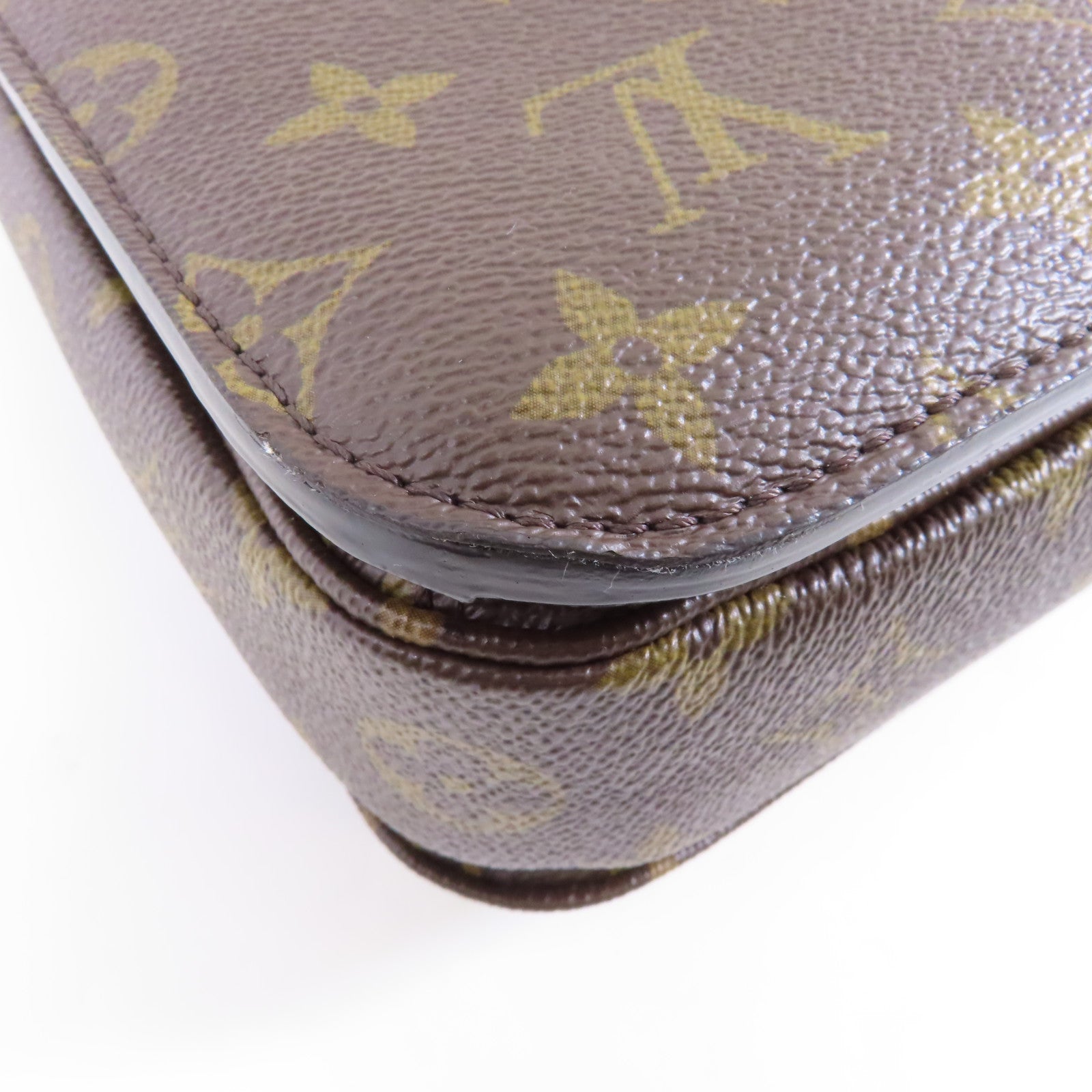 LOUIS VUITTON Monogram Pochette Metis金扣手挽肩背兩用袋啡色