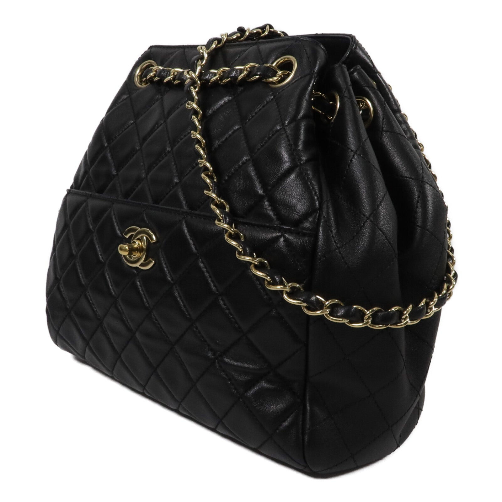 CHANEL 羊皮皮革Chain Shoulder鏈帶肩背袋