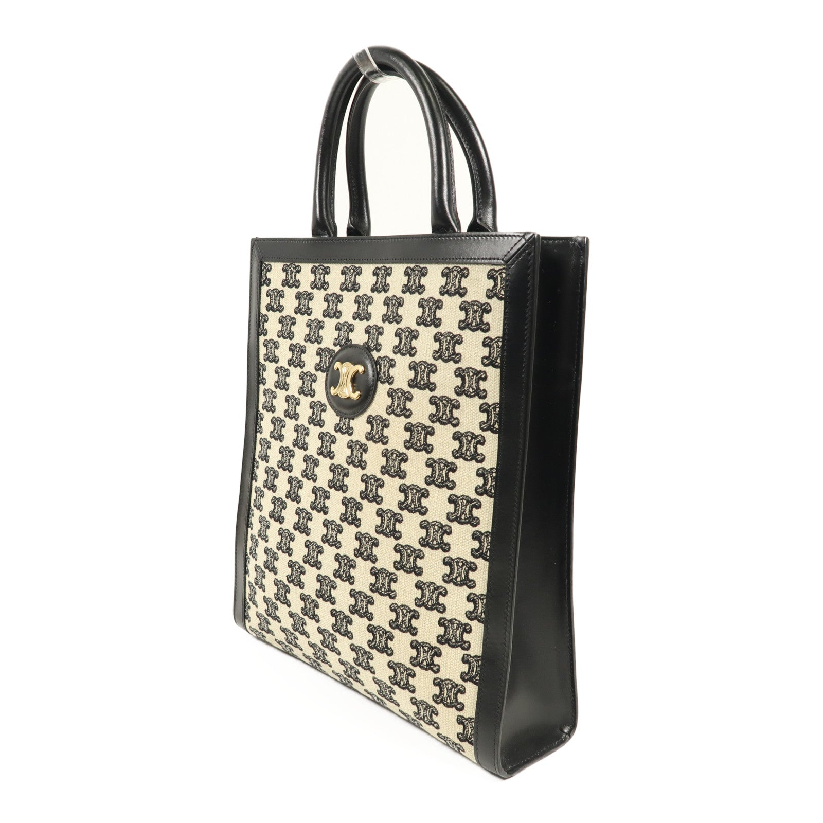 CELINE 帆布2 Way Bag金扣手挽肩背兩用袋