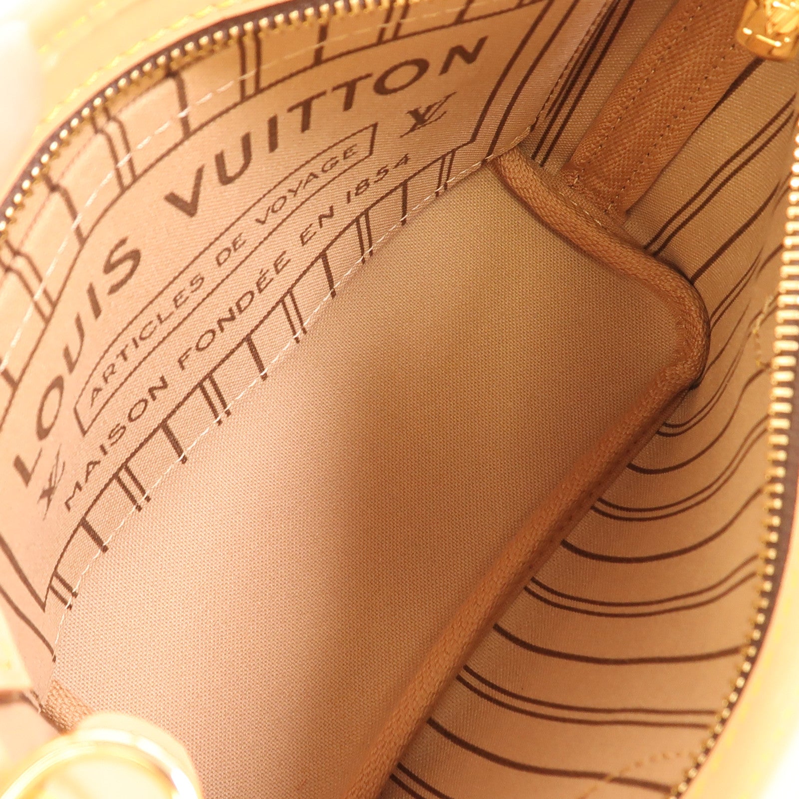 LOUIS VUITTON Monogram Neverfull BB金扣手挽肩背兩用袋