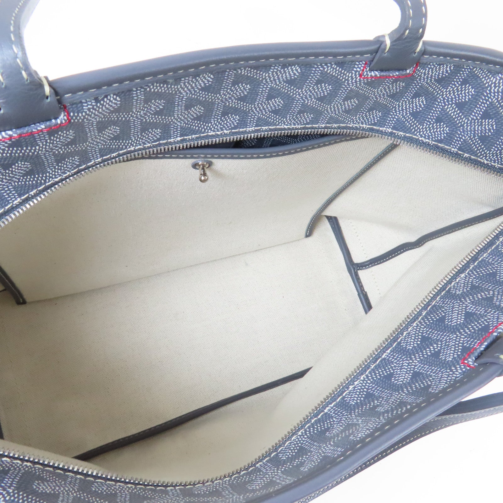 GOYARD 塗層帆布Artois銀扣肩背袋灰色