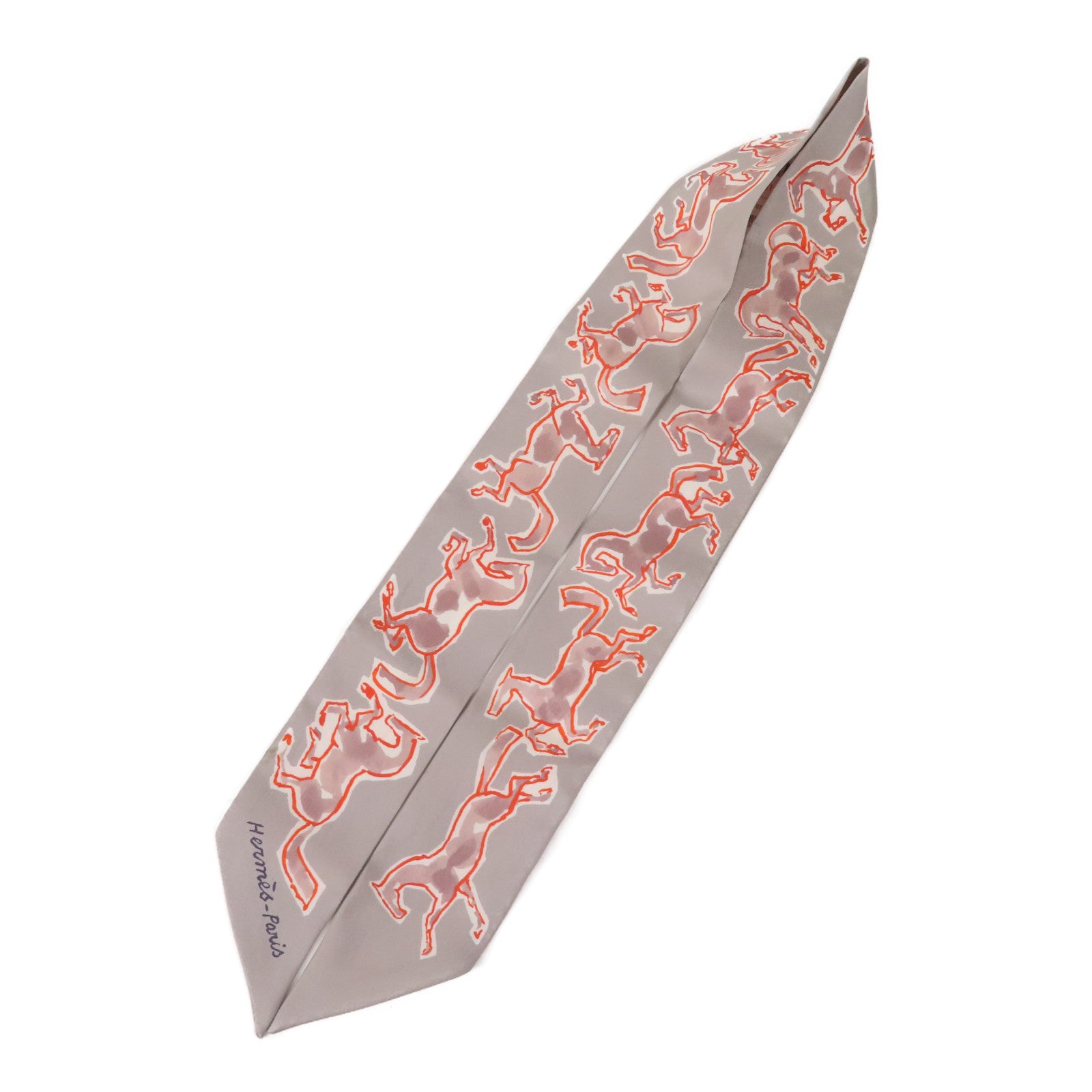 HERMES 【激減優惠】絲質Twilly絲巾