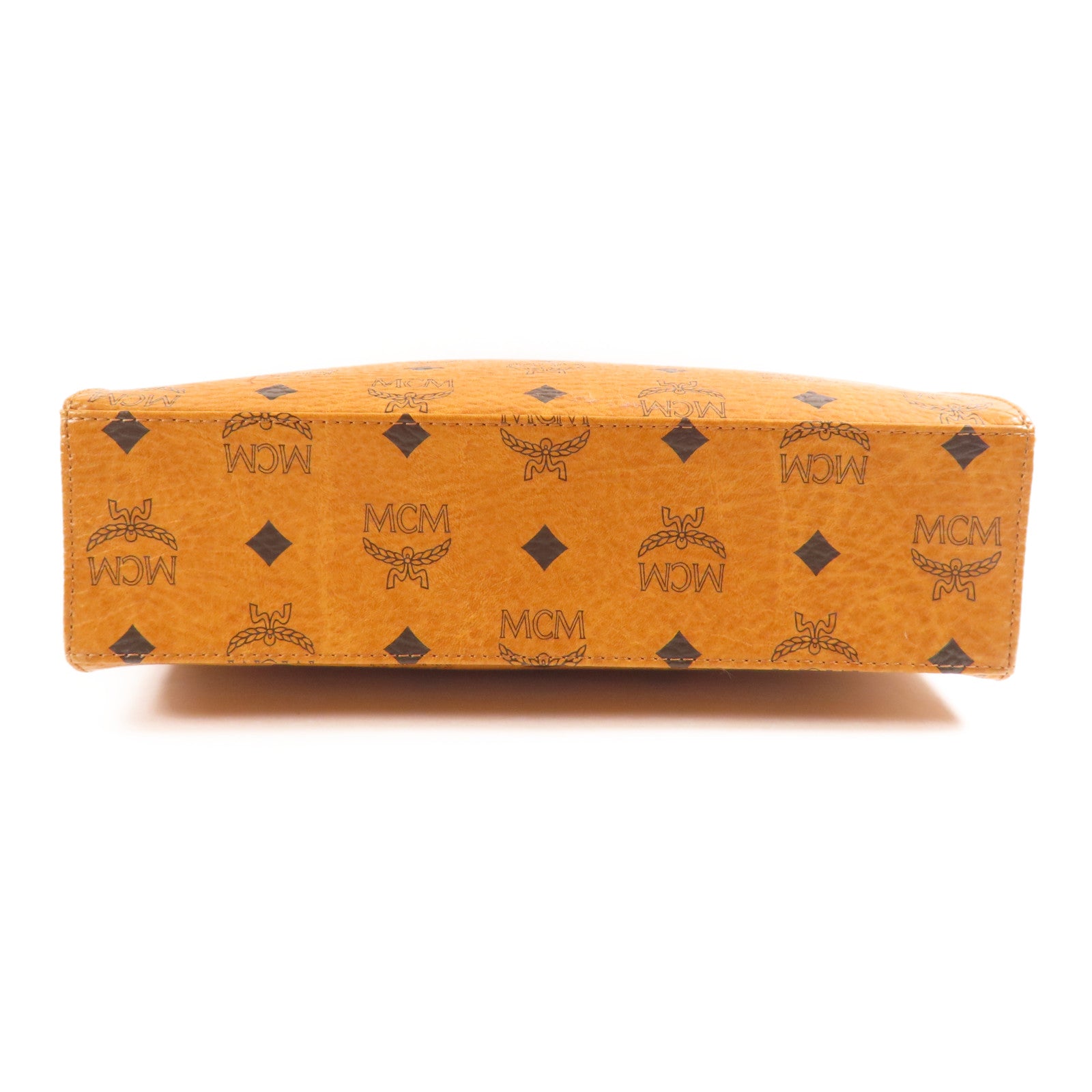 MCM 牛皮皮革Shoulder Bag金扣肩背袋
