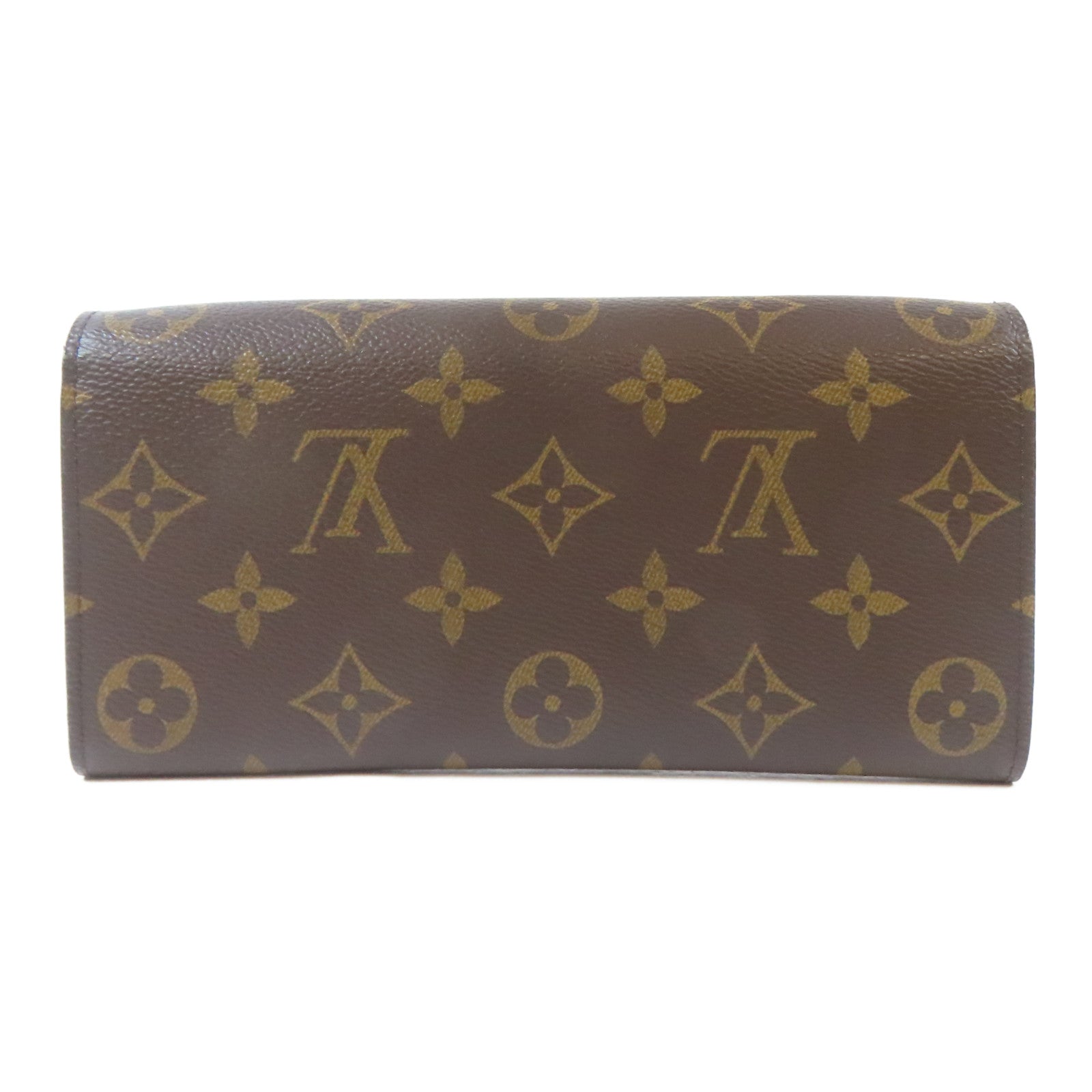 LOUIS VUITTON Monogram Emilie Wallet金扣長錢包啡色