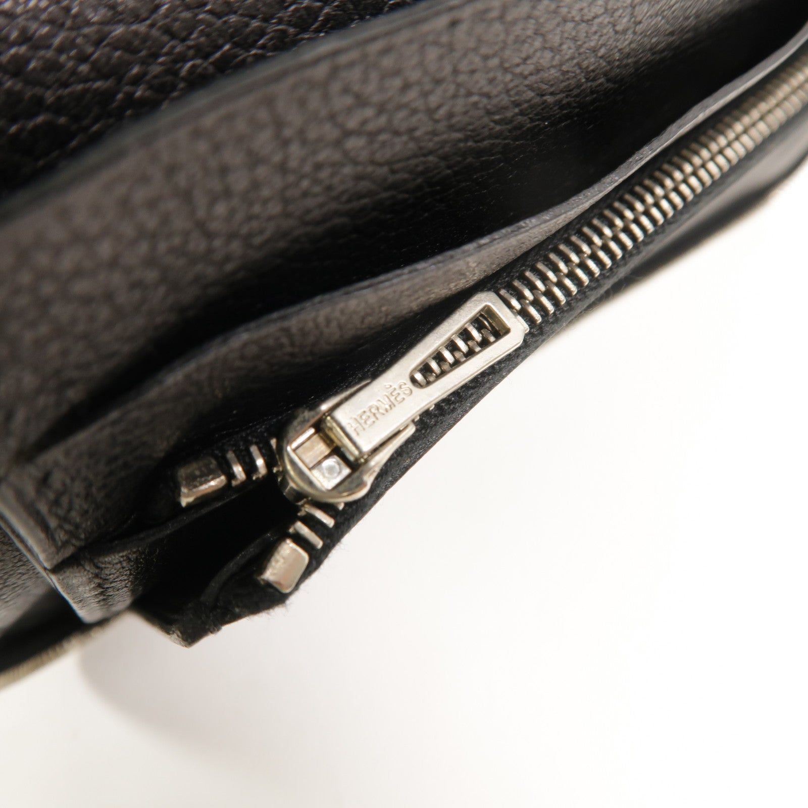 HERMES Evercolor皮革Azap Combined Long Wallet長錢包Noir