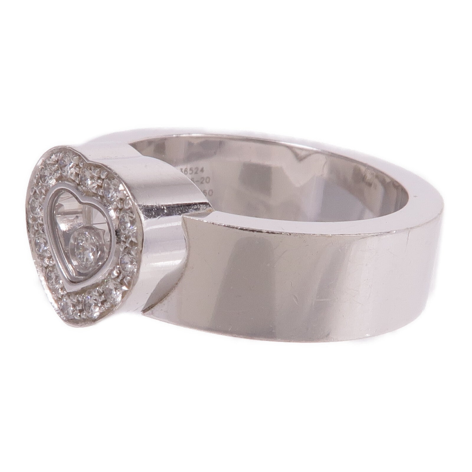 Chopard 18K白金Happy Diamonds Ring鑽石戒指US#6.5