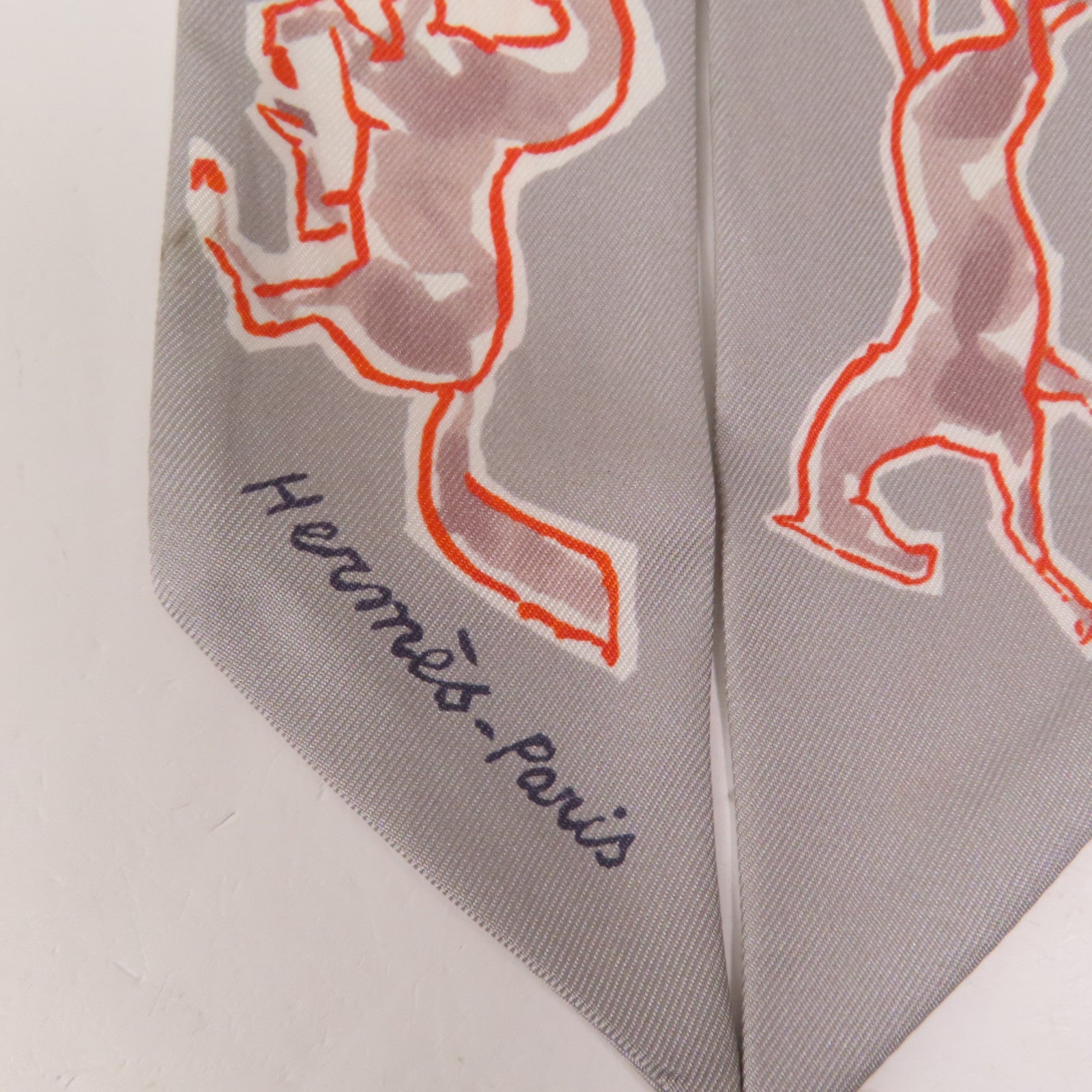 HERMES 絲質Twilly絲巾