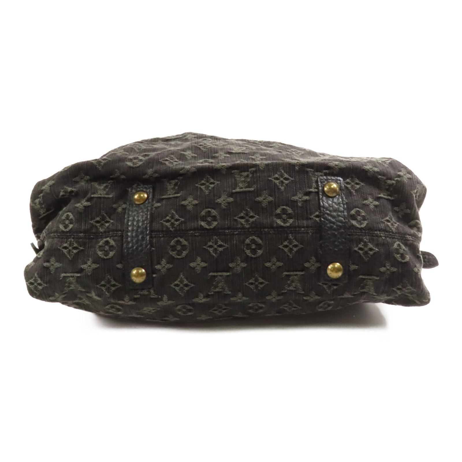 LOUIS VUITTON Monogram Denim Neo Cabby MM金扣手挽肩背兩用袋