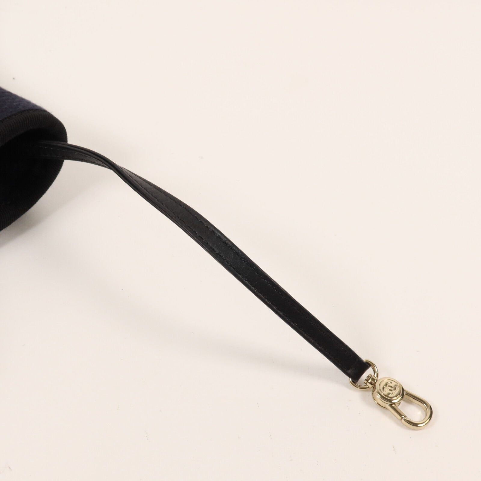 CHANEL 帆布Deauville MM鏈帶手挽肩背兩用袋