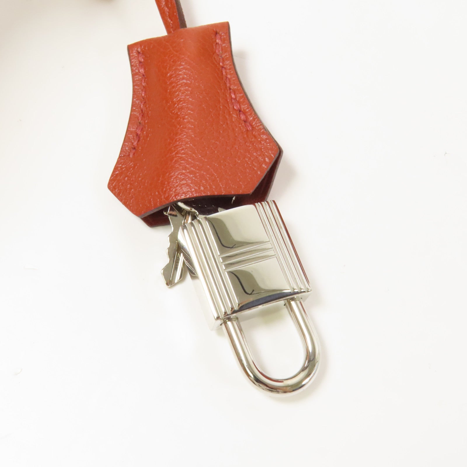 HERMES Evercolor皮革Tool Box 20銀扣手挽肩背兩用袋Brique