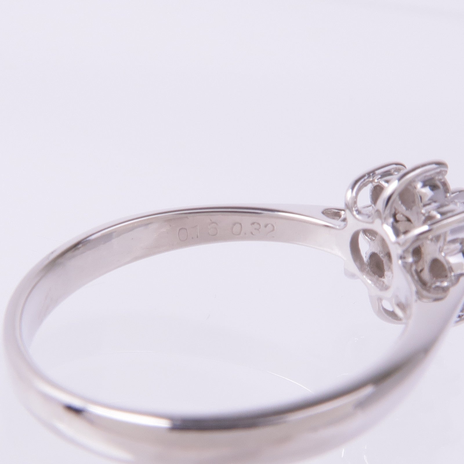JEWELRY PT900鉑金Diamond Ring鑽石戒指US#7.75