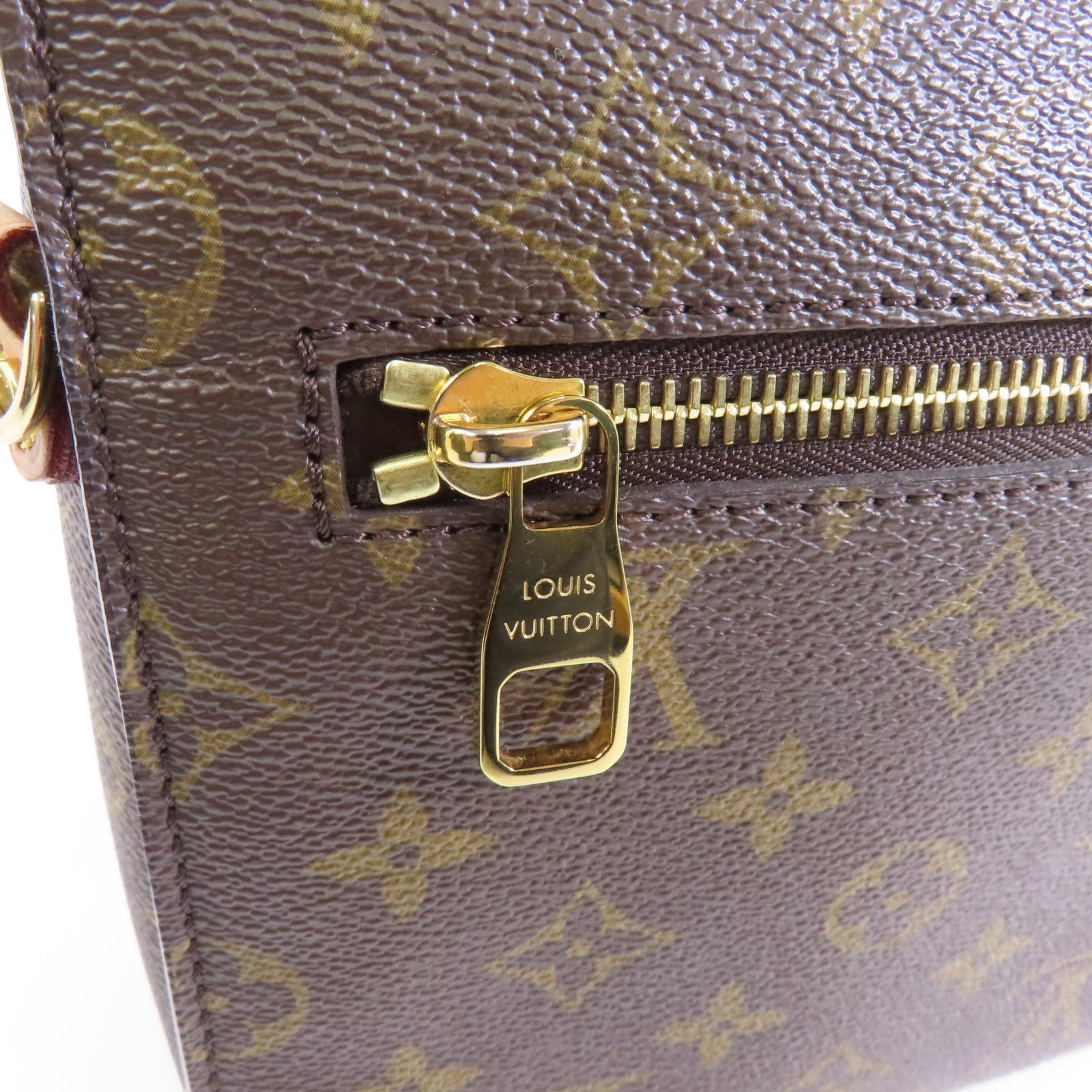 LOUIS VUITTON Monogram Pochette Metis金扣手挽肩背兩用袋啡色