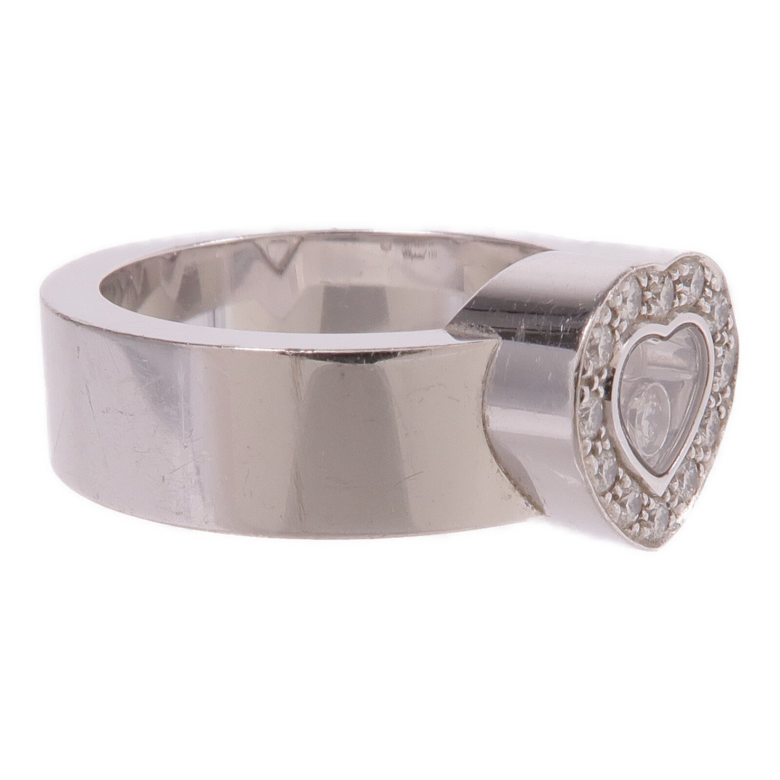 Chopard 18K白金Happy Diamonds Ring鑽石戒指US#6.5