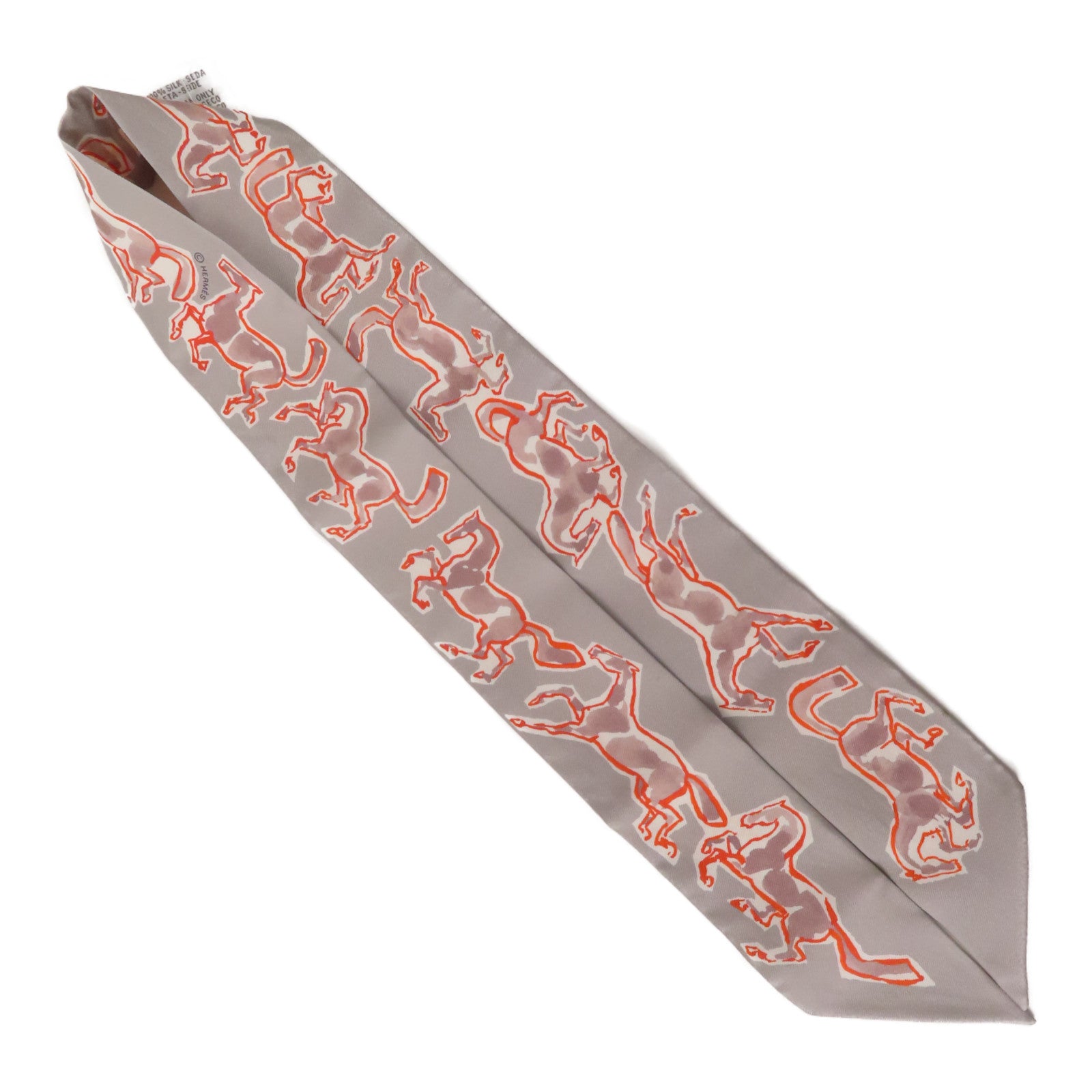 HERMES 【激減優惠】絲質Twilly絲巾