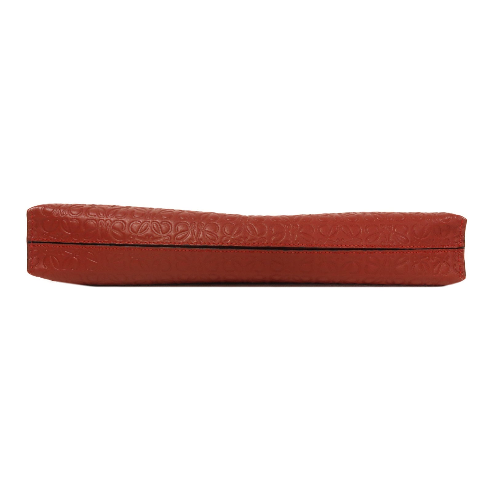 LOEWE 牛皮皮革Clutch Bag金扣手拿包紅色