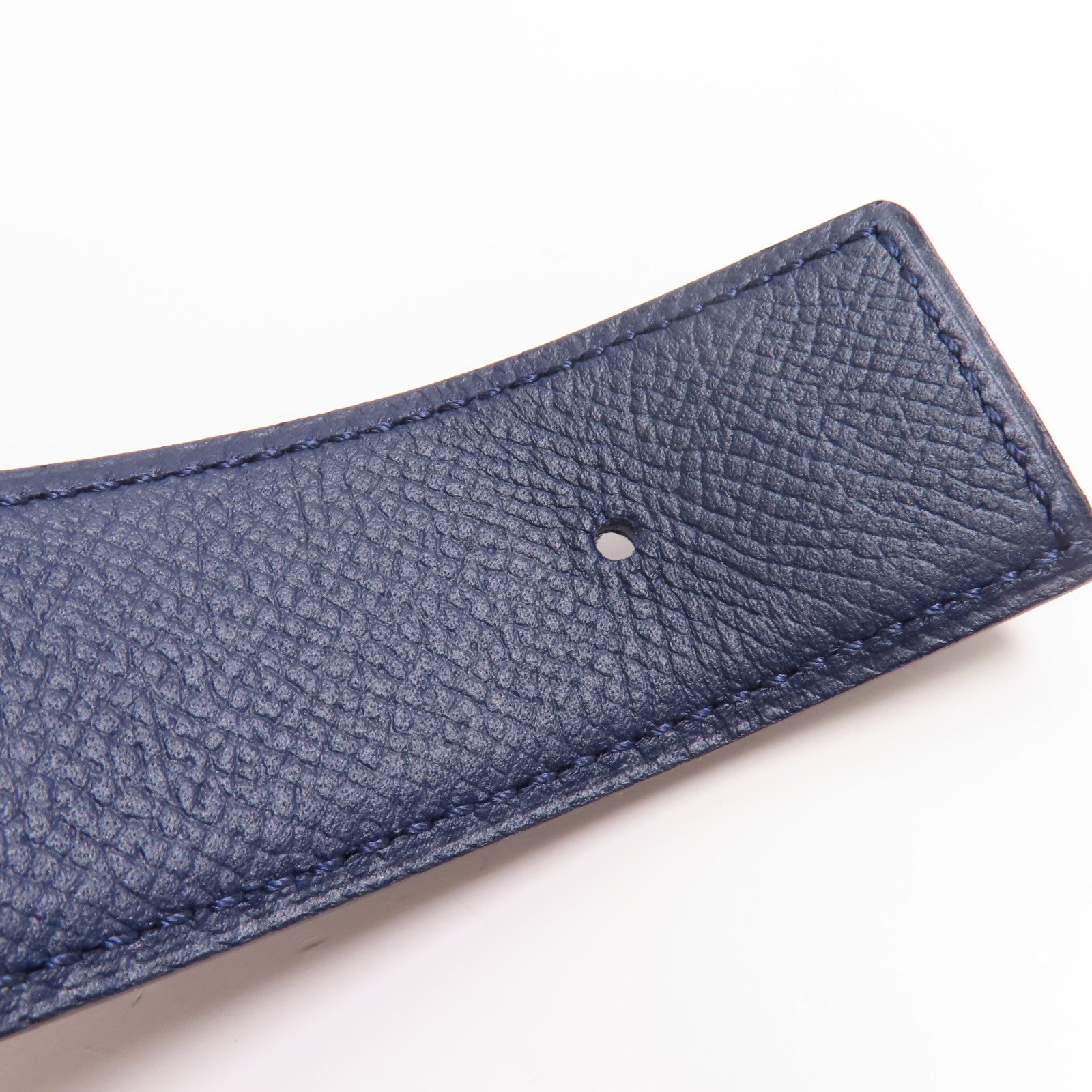 HERMES Epsom/Swift皮革H Belt 90cm金扣皮帶89 Noir