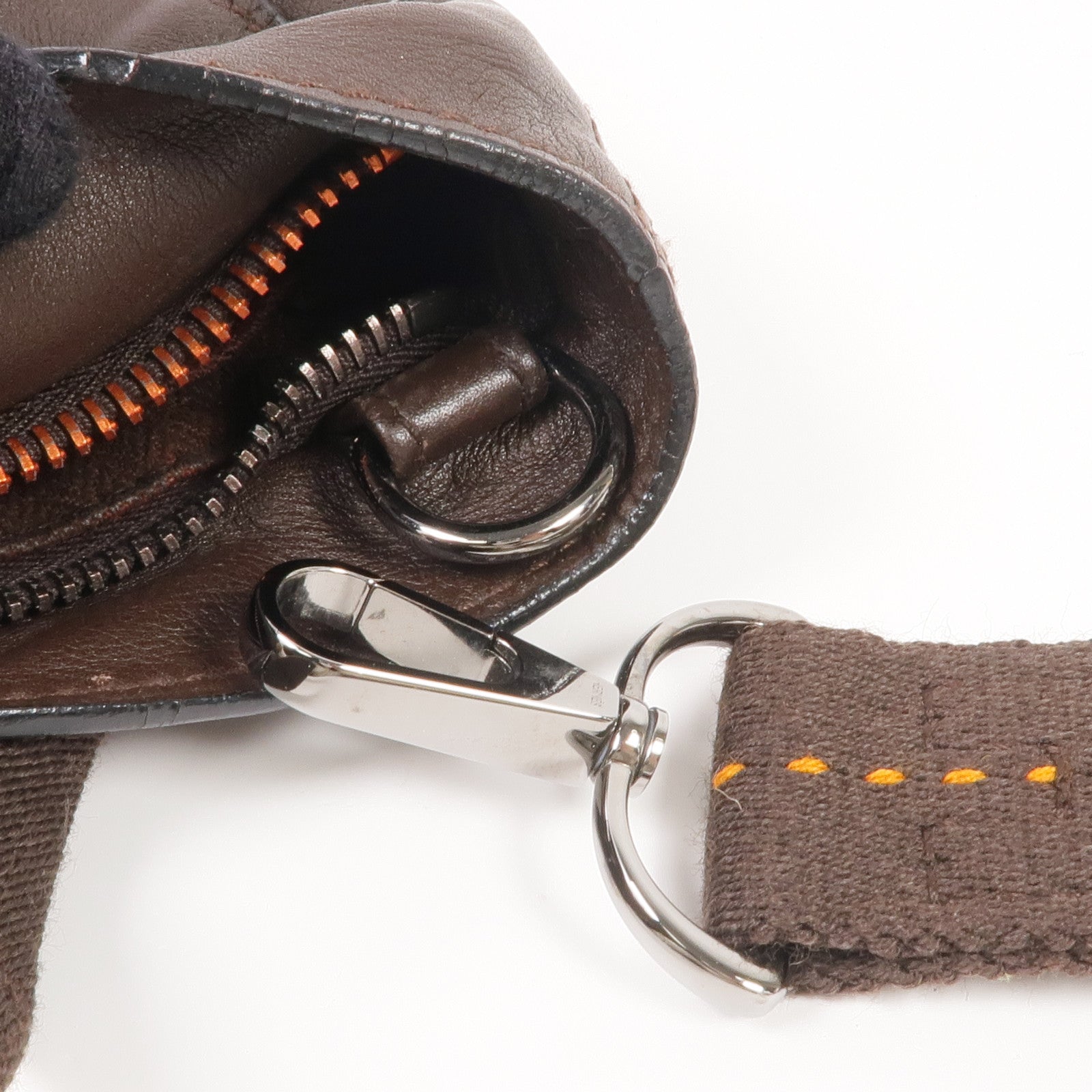 HERMES Swift皮革Vintage 2 Way Bag銀扣手挽肩背兩用袋