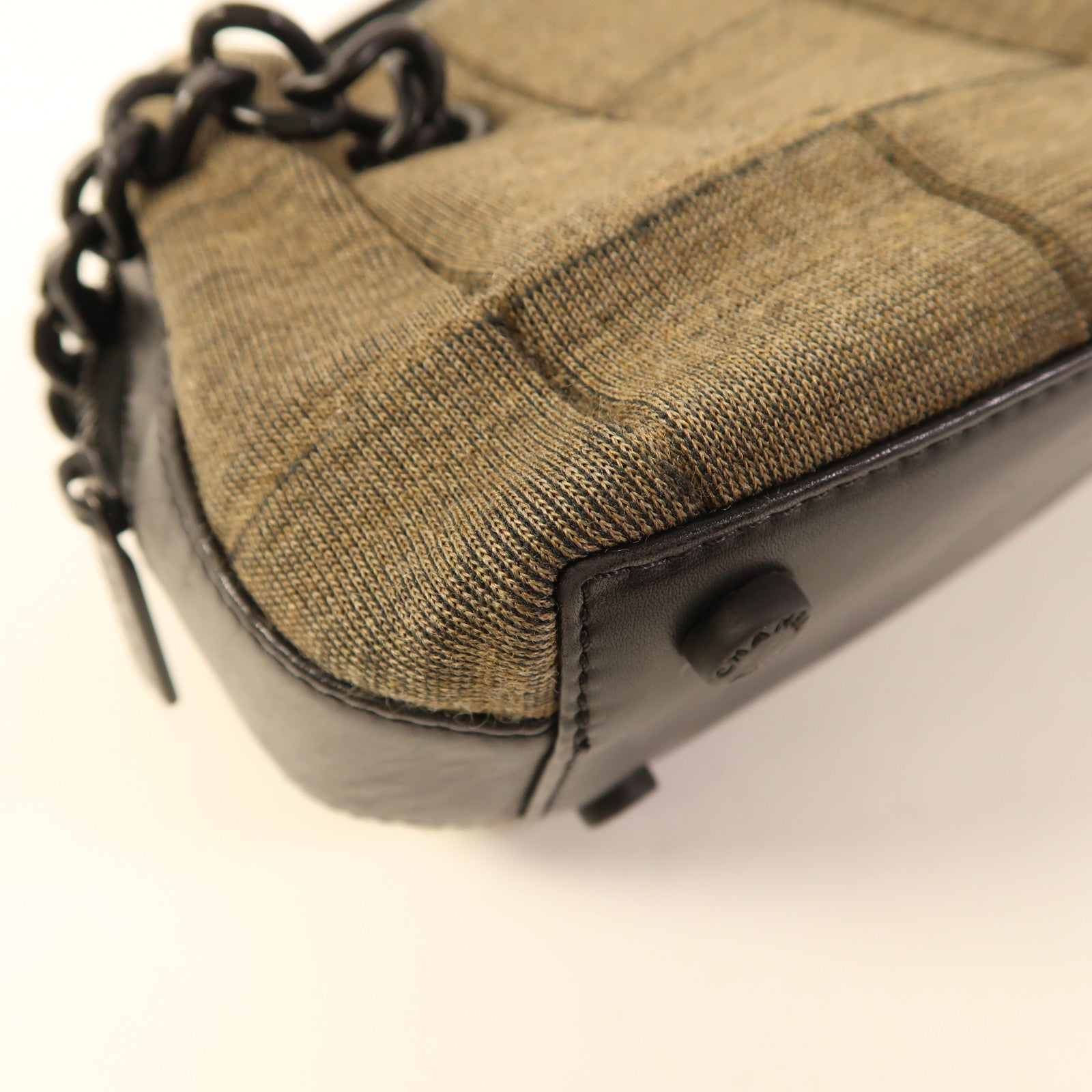 CHANEL 布料Vintage Shoulder Bag鏈帶肩背袋