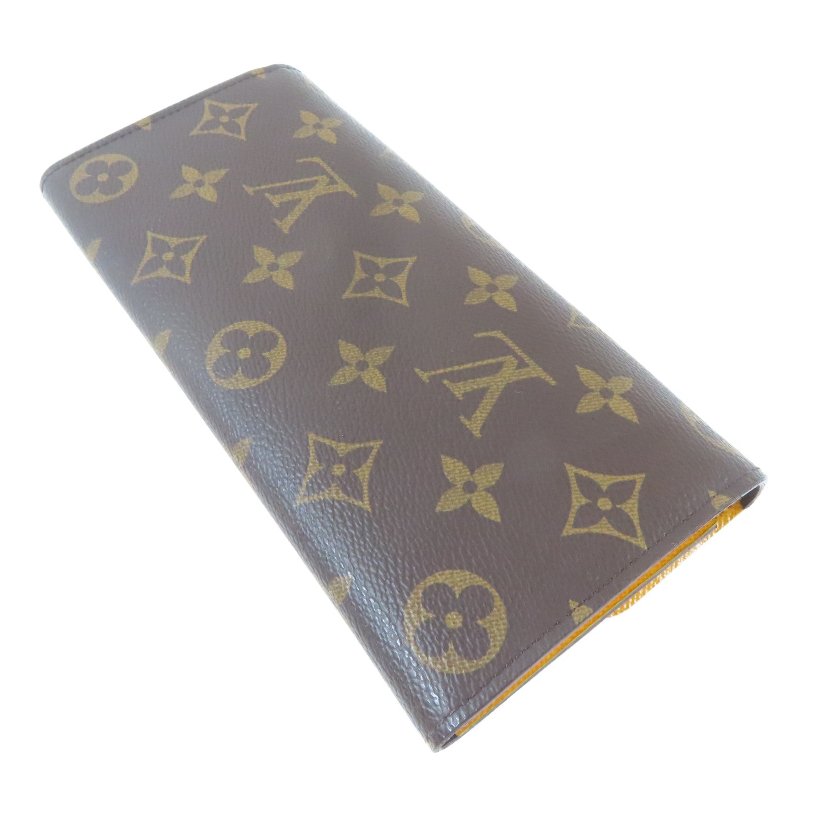 LOUIS VUITTON Monogram Emilie Wallet金扣長錢包啡色
