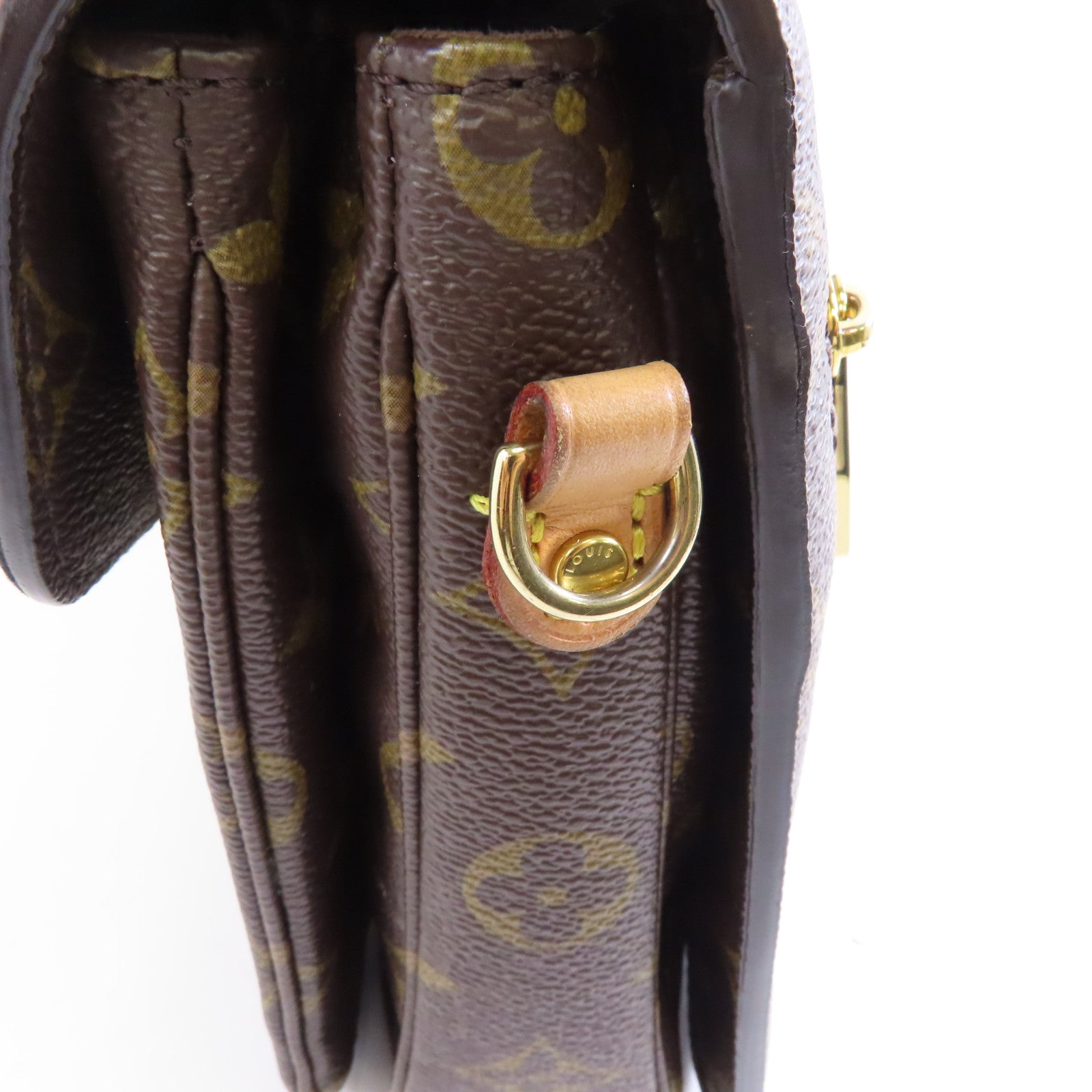 LOUIS VUITTON Monogram Pochette Metis金扣手挽肩背兩用袋啡色