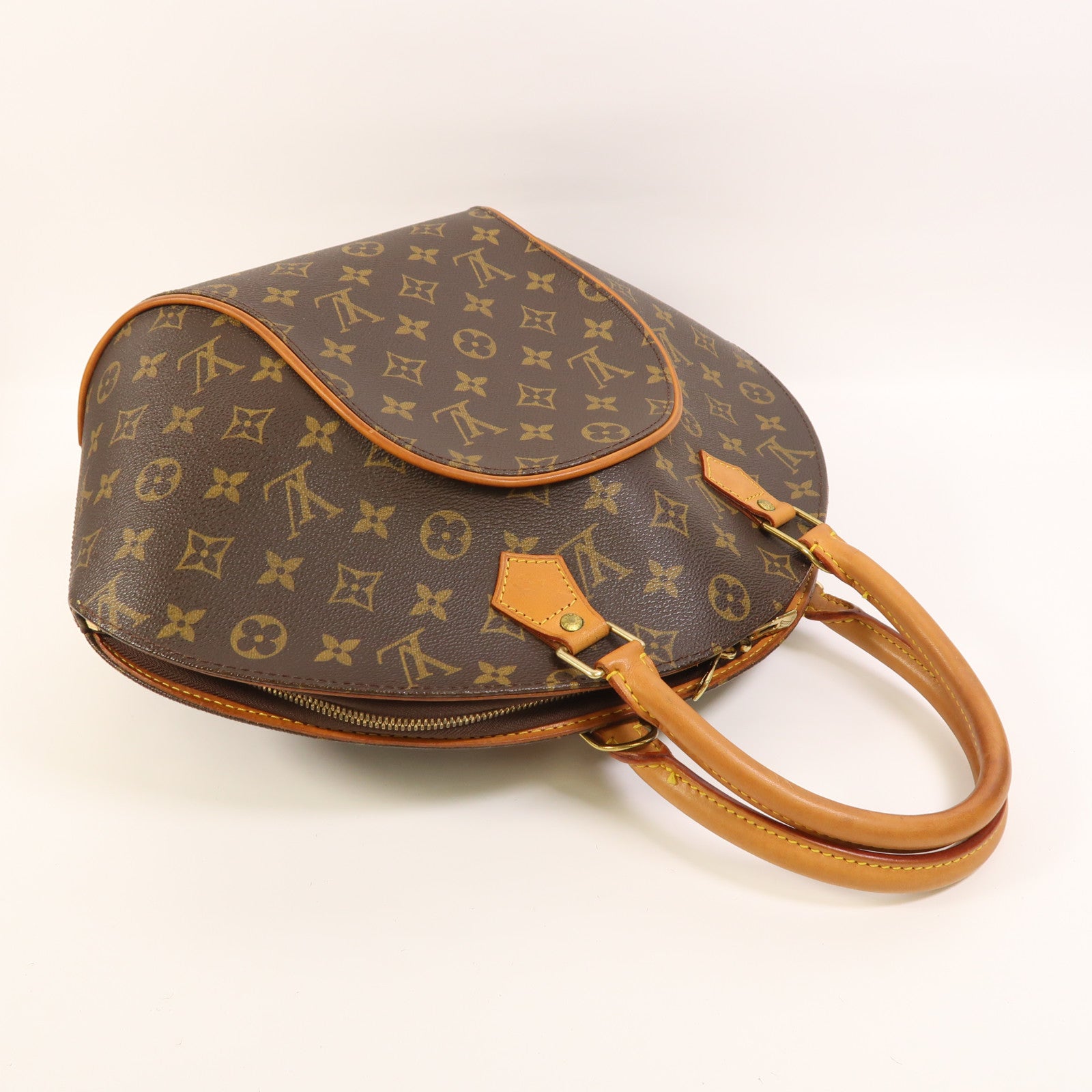 LOUIS VUITTON Monogram Ellipse MM金扣手挽袋