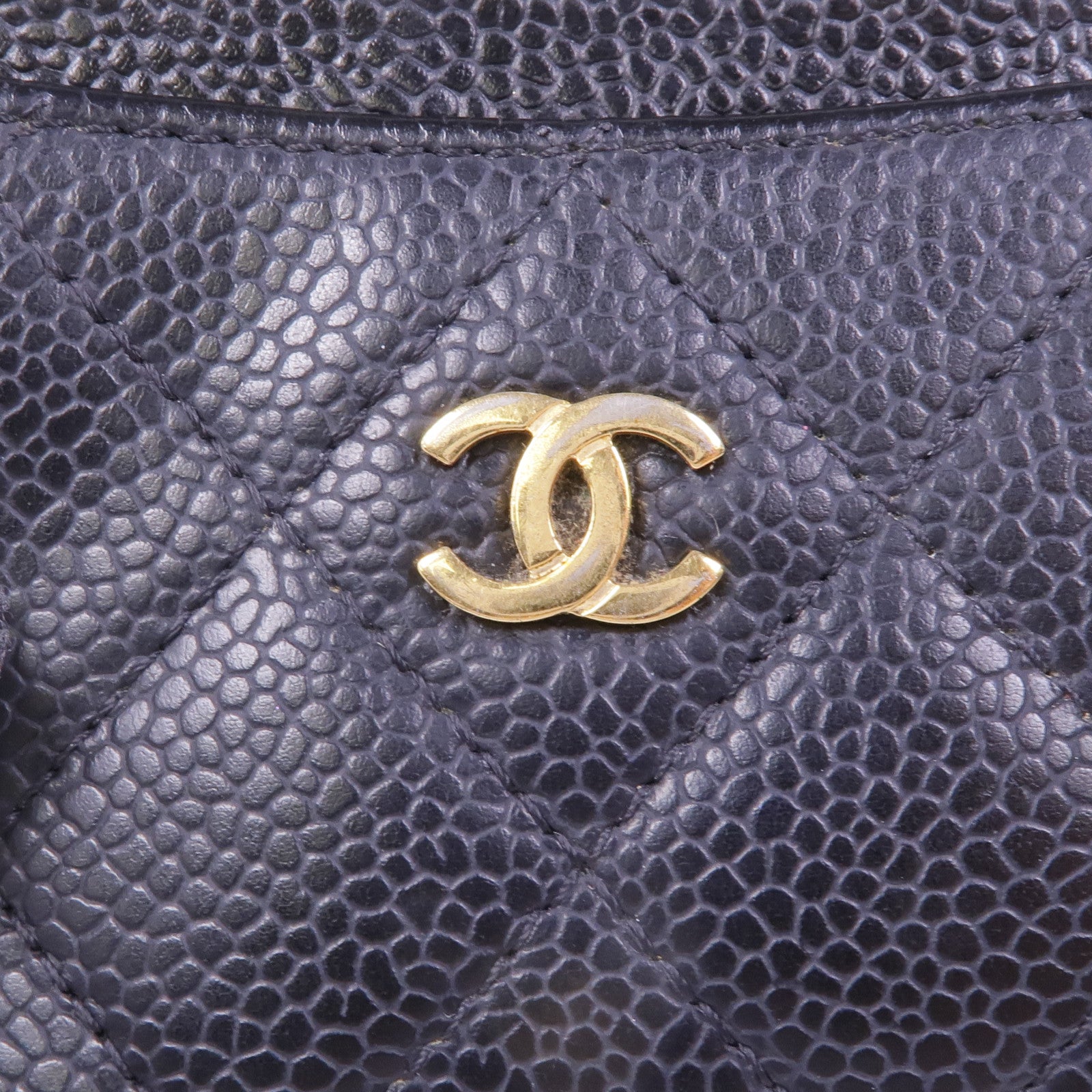 CHANEL 牛皮皮革Card Case金扣卡片套
