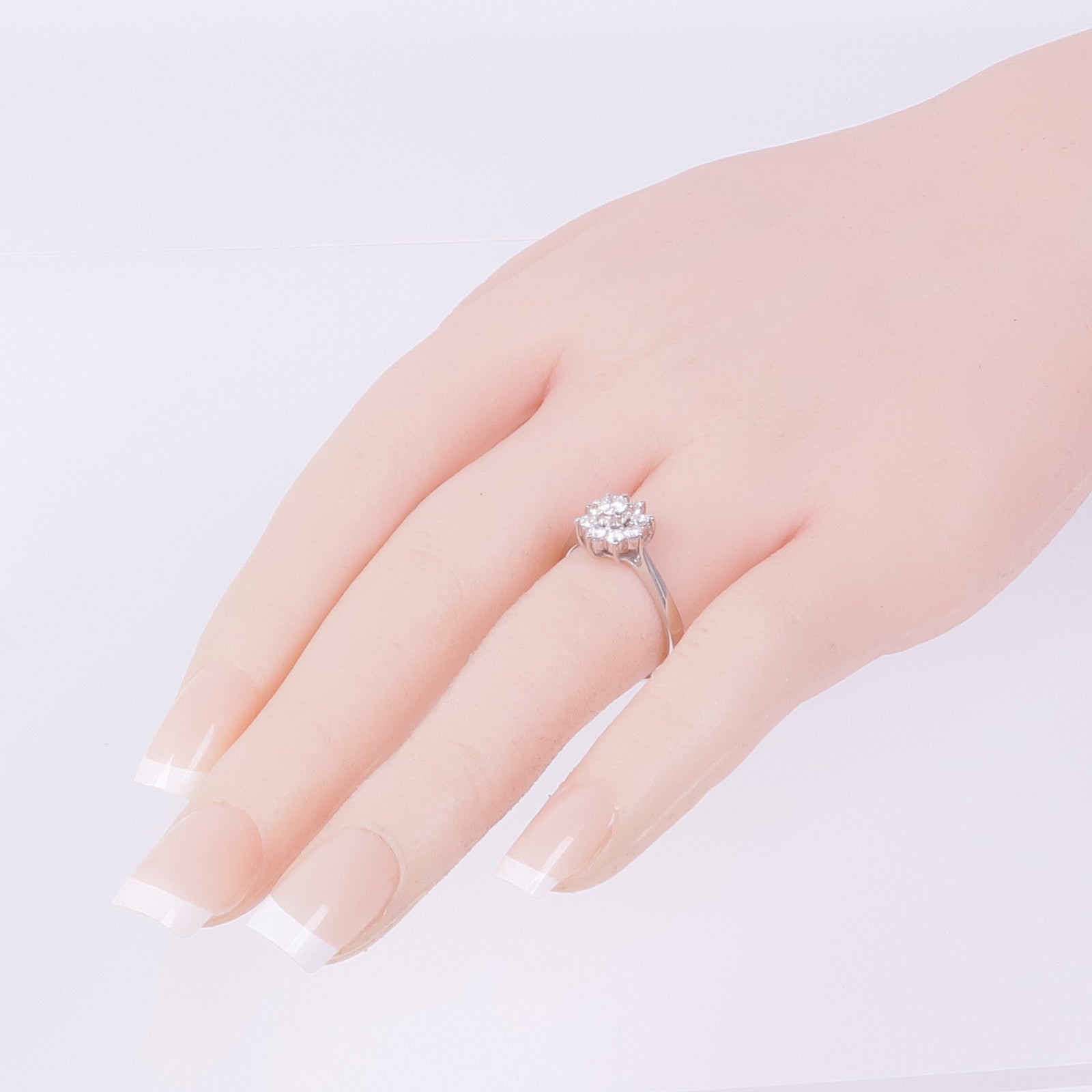 JEWELRY PT900鉑金Diamond Ring鑽石戒指US#7.75
