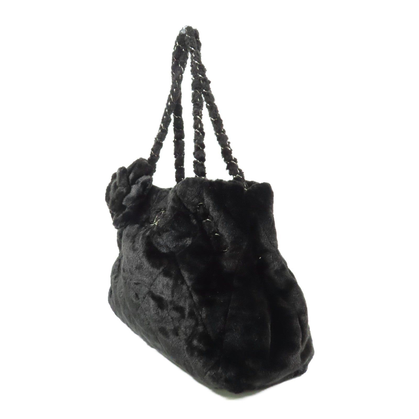 CHANEL【激減優惠】 兎毛Shoulder Bag銀扣肩背袋