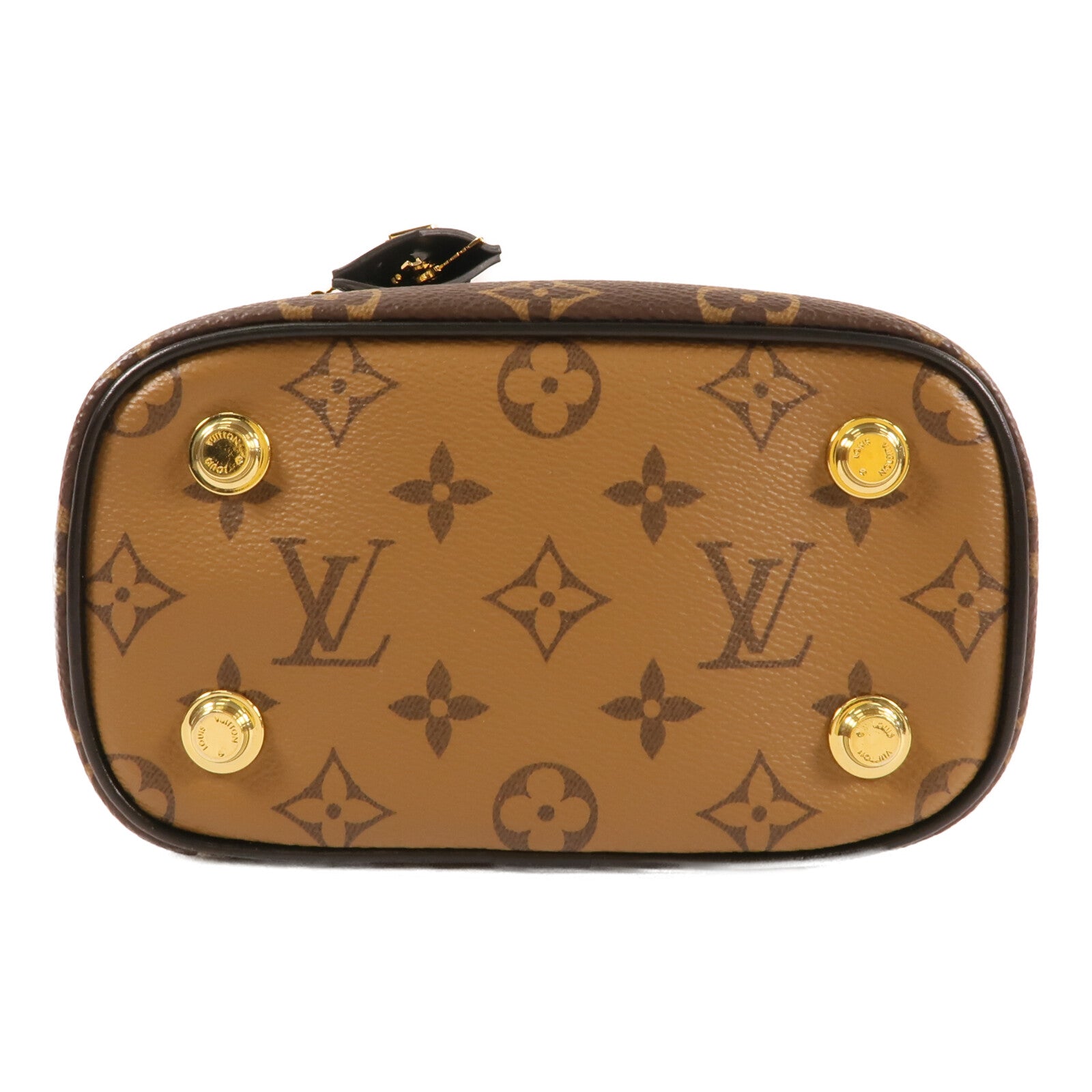 LOUIS VUITTON Monogram Reverse Vanity PM金扣手挽肩背兩用袋