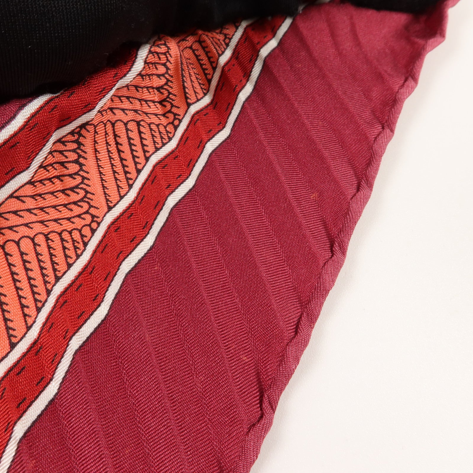 HERMES 絲質Pleated Scarf 130x45cm絲巾