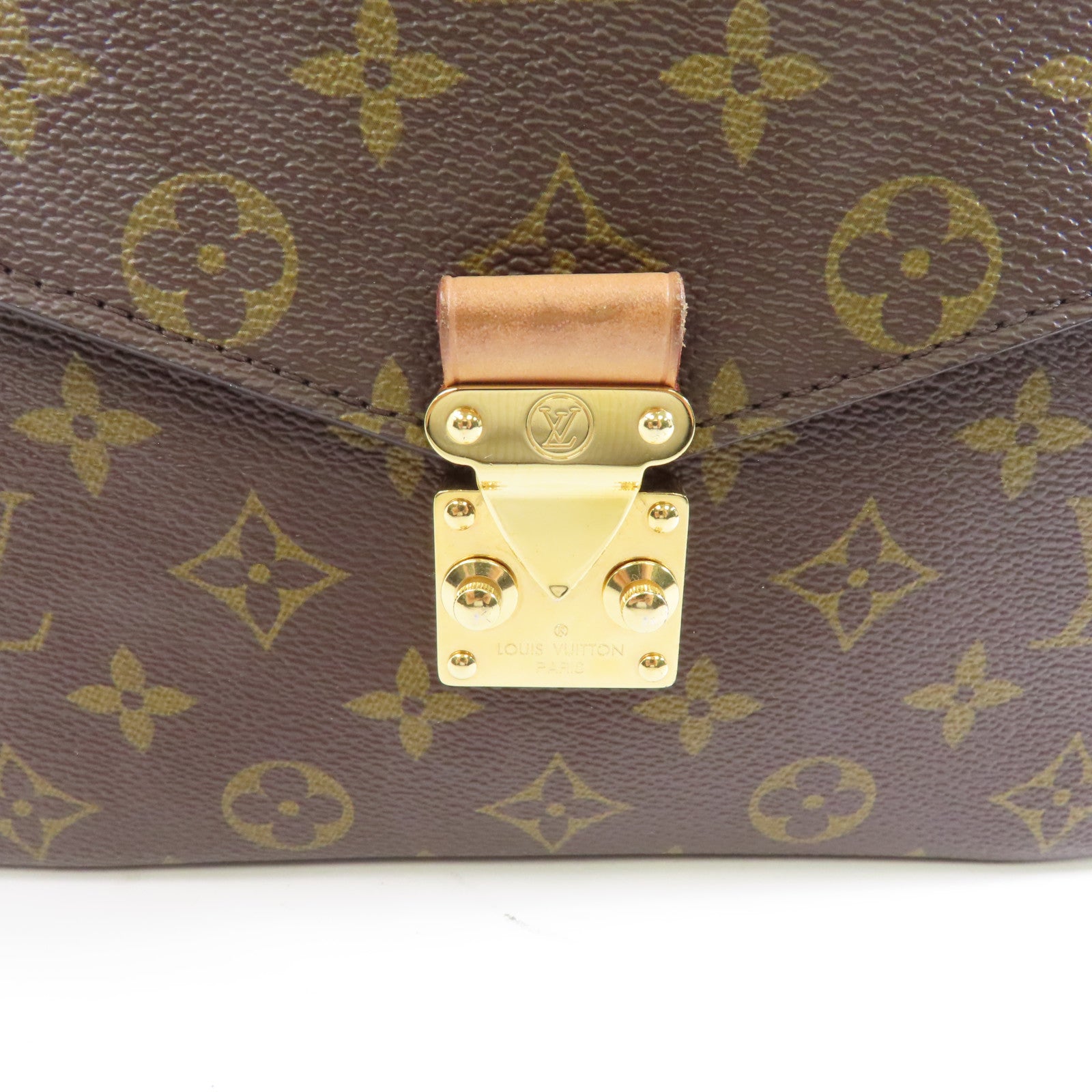 LOUIS VUITTON Monogram Pochette Metis金扣手挽肩背兩用袋啡色