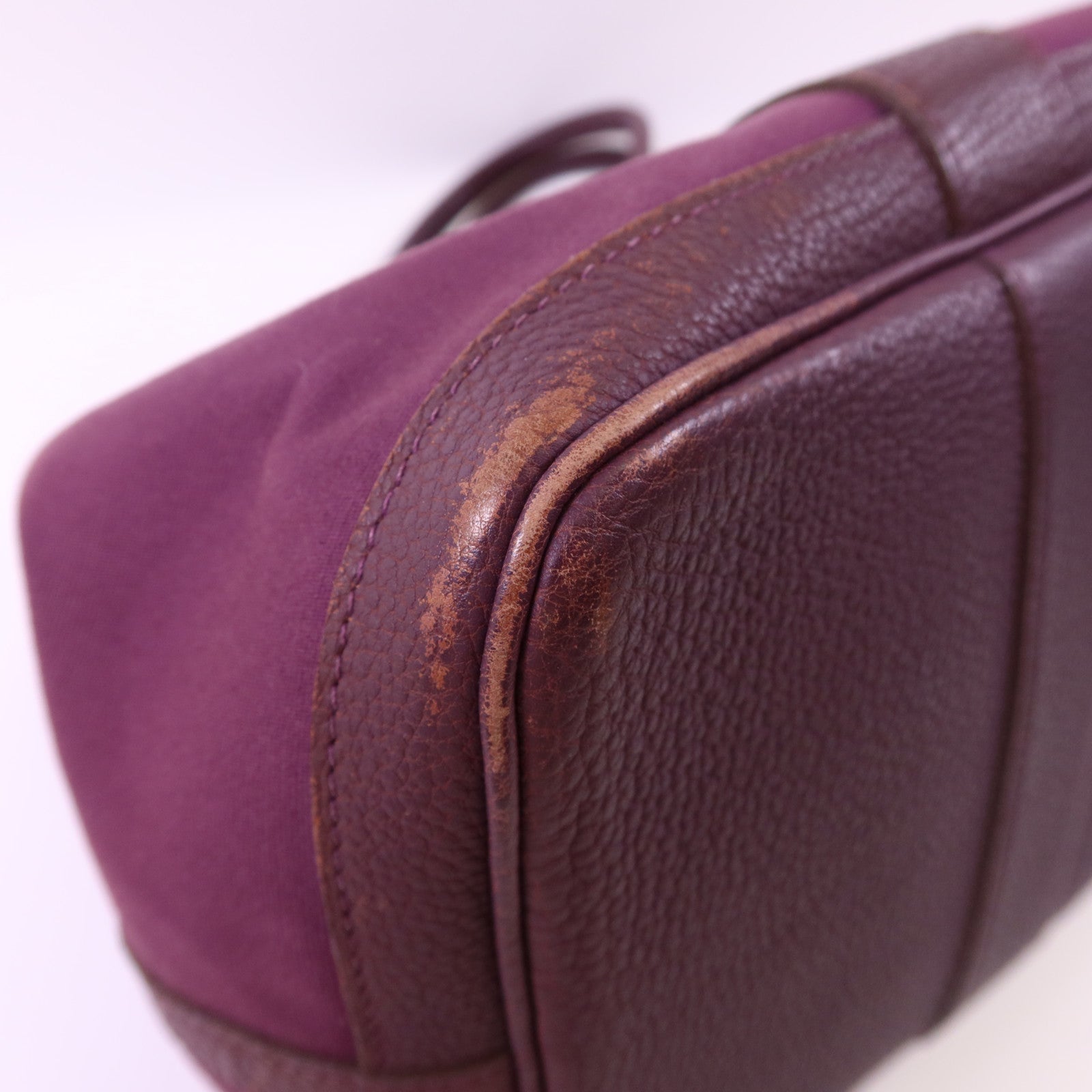 HERMES 帆布Garden Party PM銀扣手挽袋