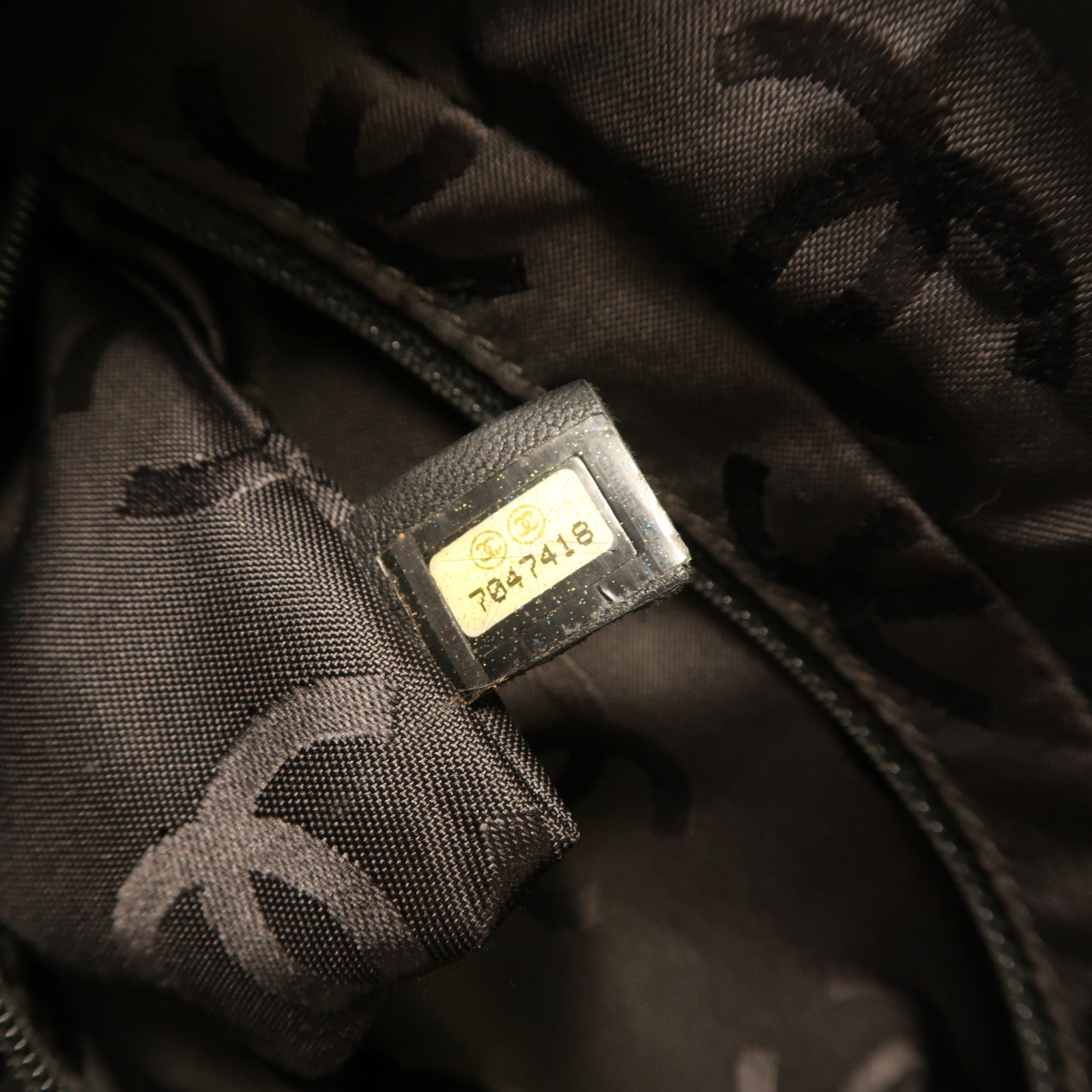 CHANEL 布料Vintage Shoulder Bag鏈帶肩背袋