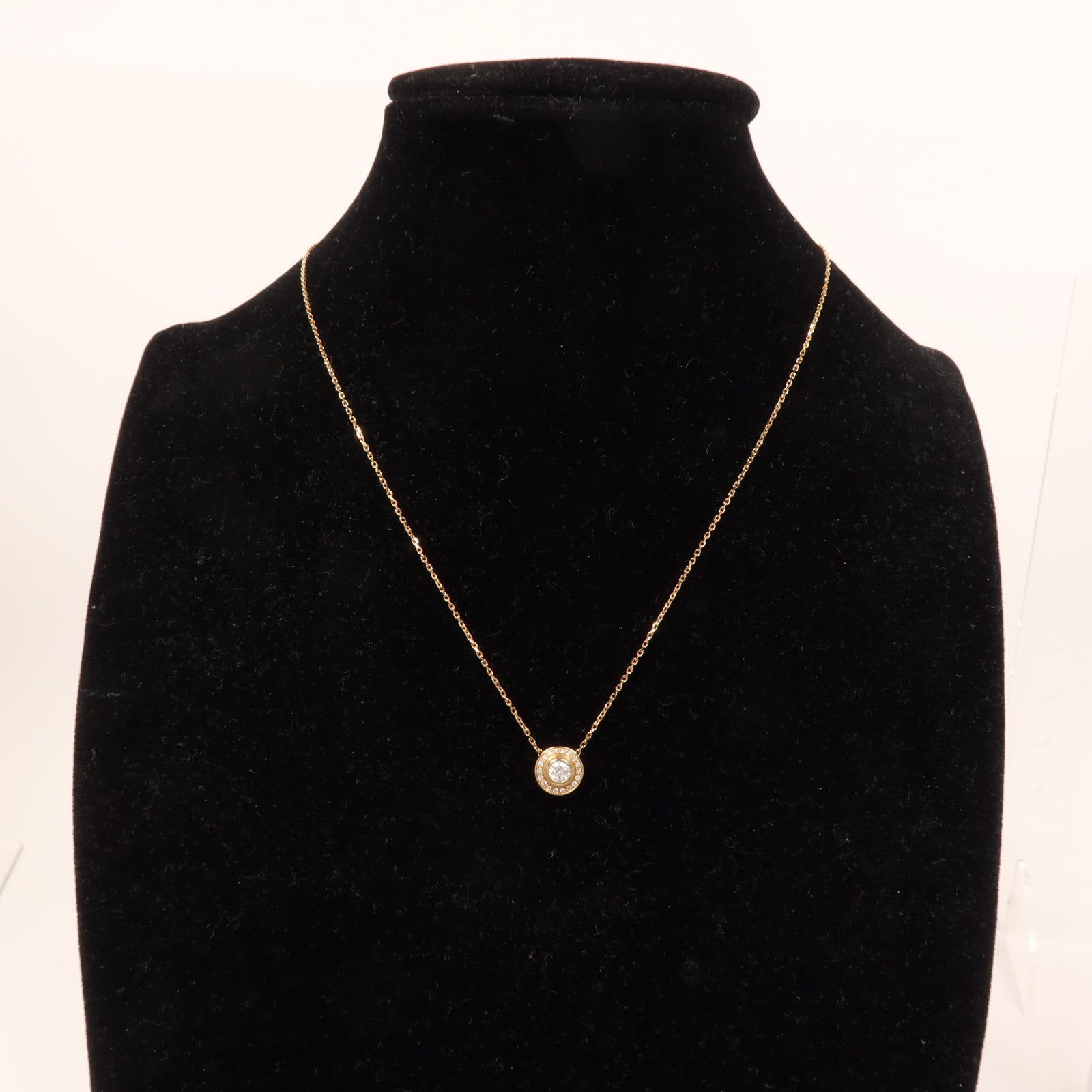 CARTIER 18K玫瑰金D Amour Diamond Necklace鑽石項鍊