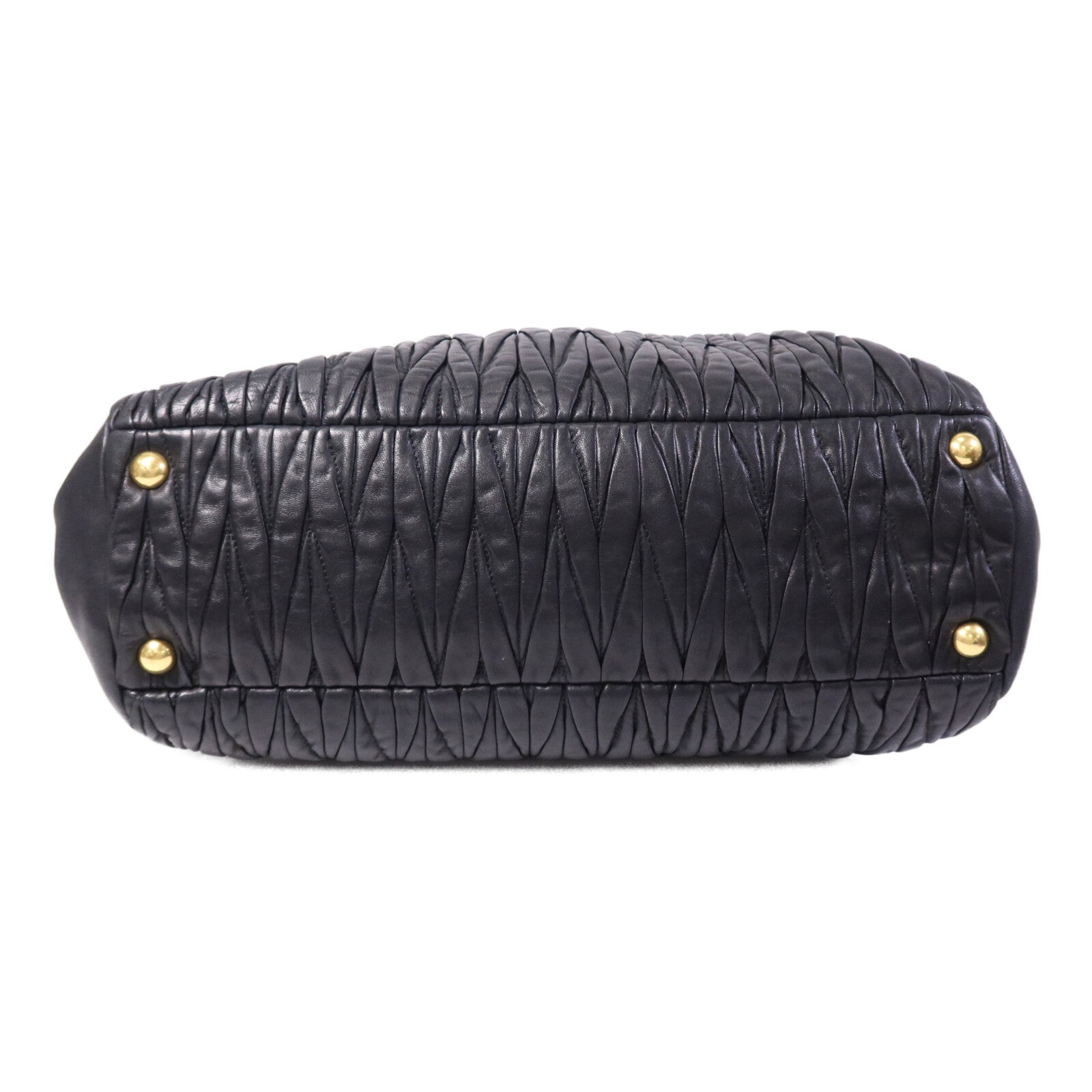 Miu Miu 羊皮皮革2 Way Shoulder Bag金扣手挽肩背兩用袋