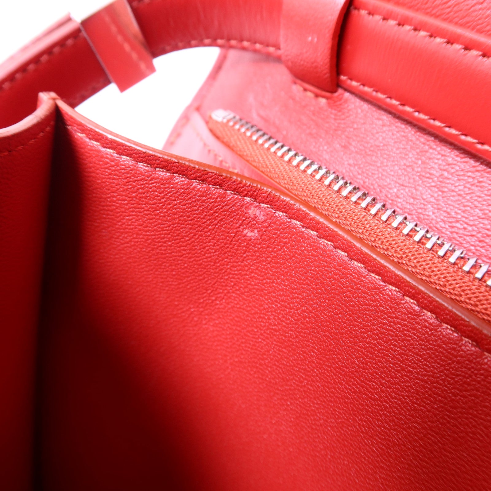 CELINE 牛皮皮革Classic Box銀扣肩背袋